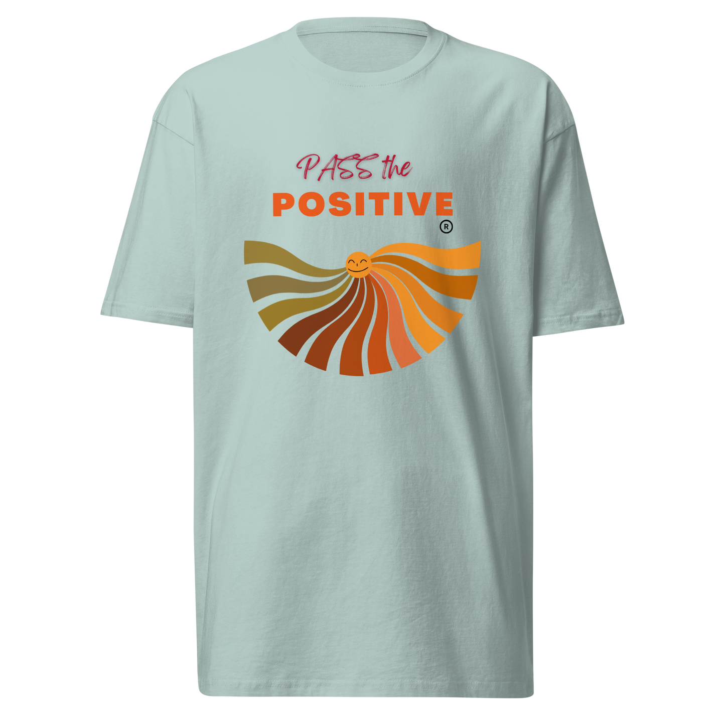 Radiant Rose Sun T-Shirt - Men's Premium Tee - Agave