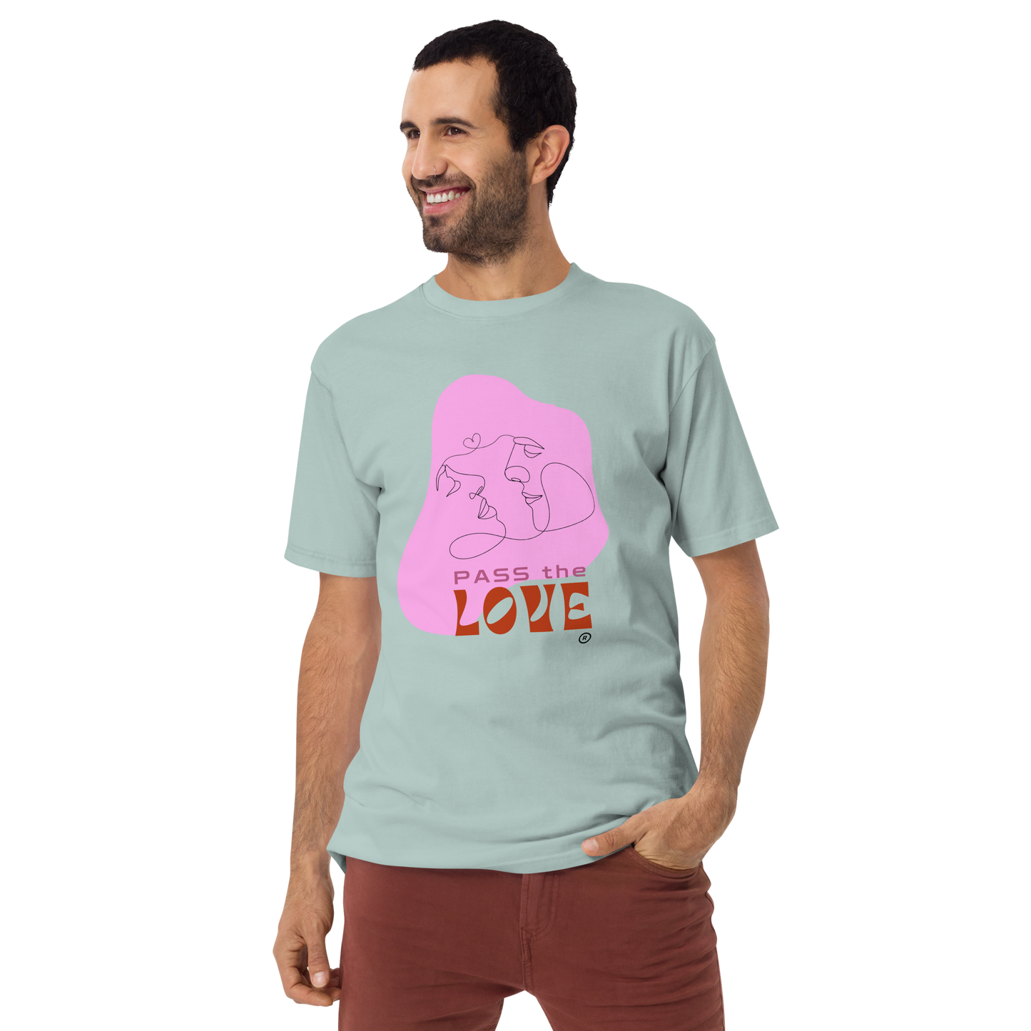 Kiss T-Shirt - Men's Premium Tee - Agave