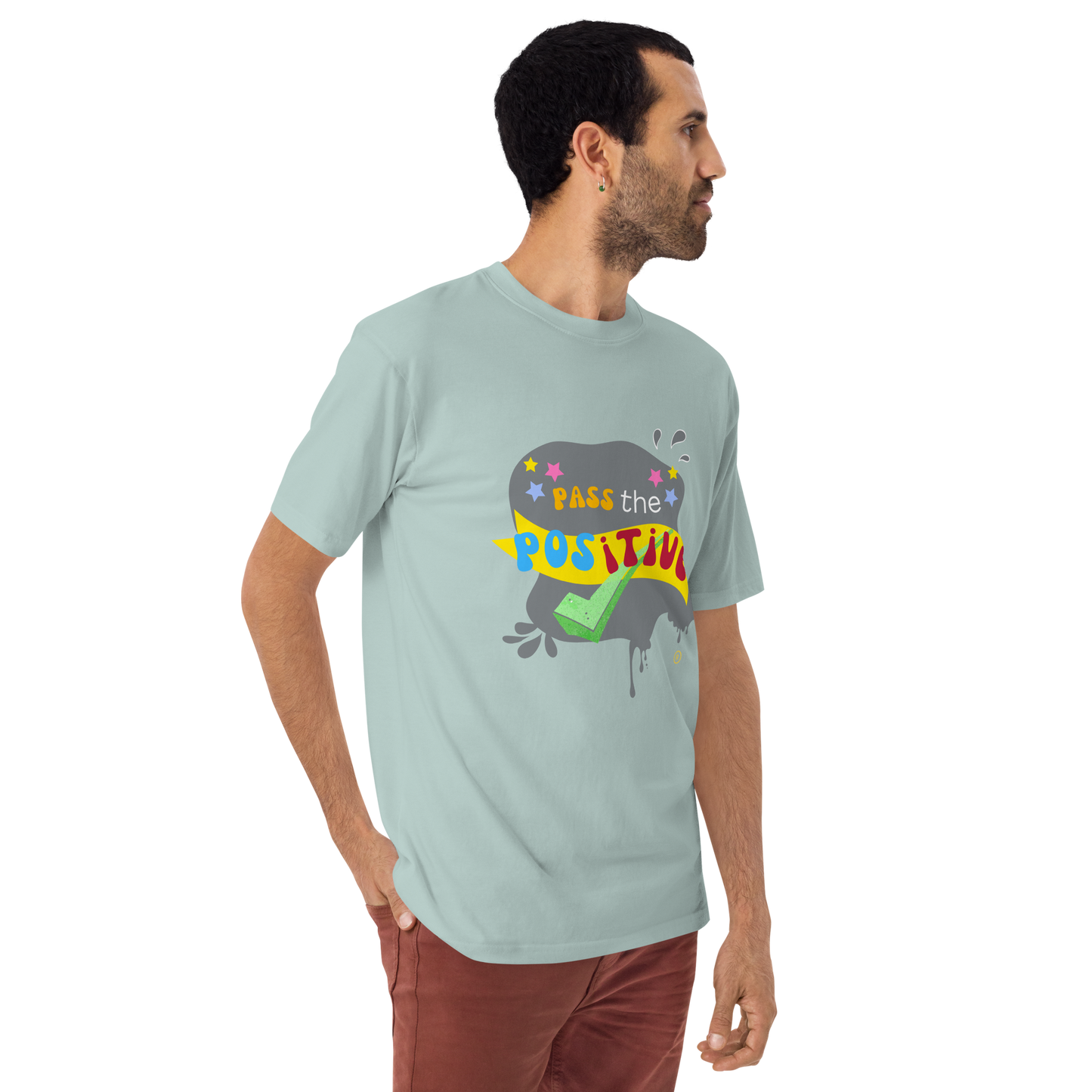 Stone Vibe T-Shirt - Men’s Premium Tee - Agave