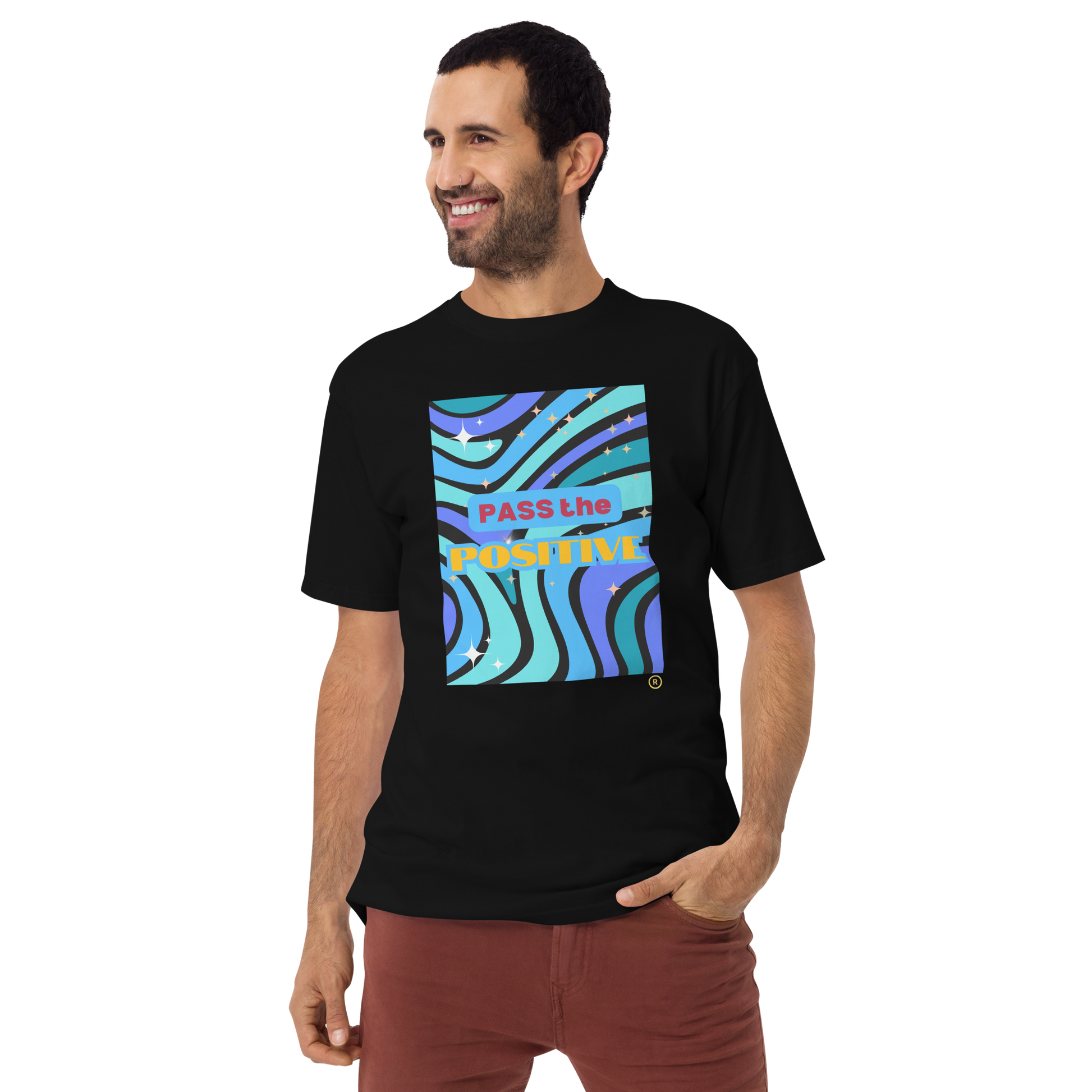 Wave Rider T-Shirt - Men's Premium Tee - Black