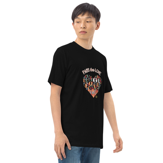 Heart T-Shirt - Men's Premium - Black