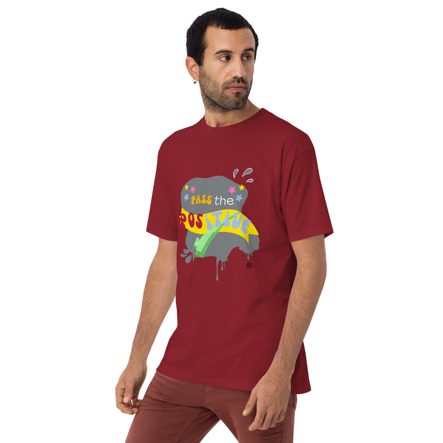 Cute Spooky T-Shirt - Men's Premium - Brick Red