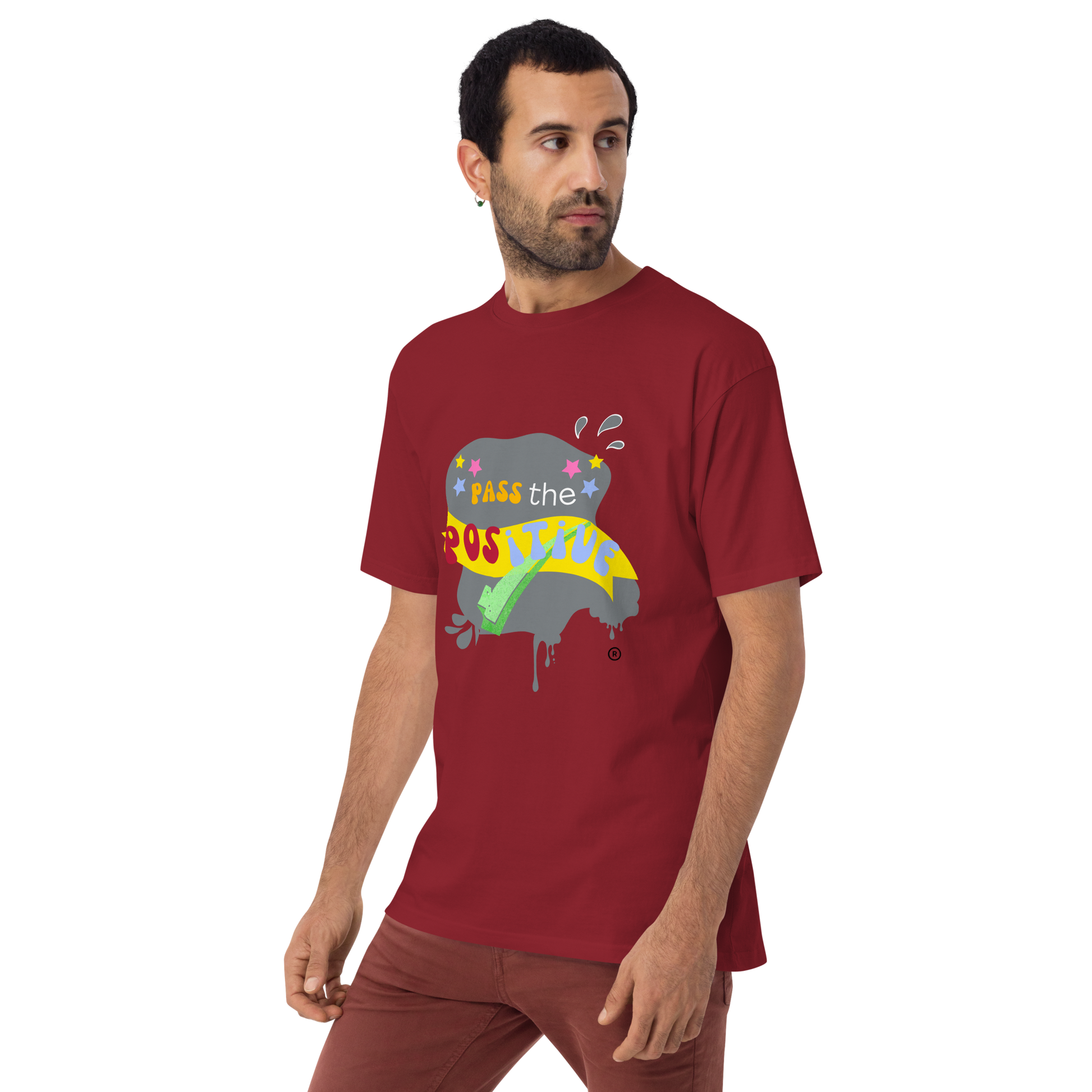 Cute Spooky T-Shirt - Men's Premium - Brick Red