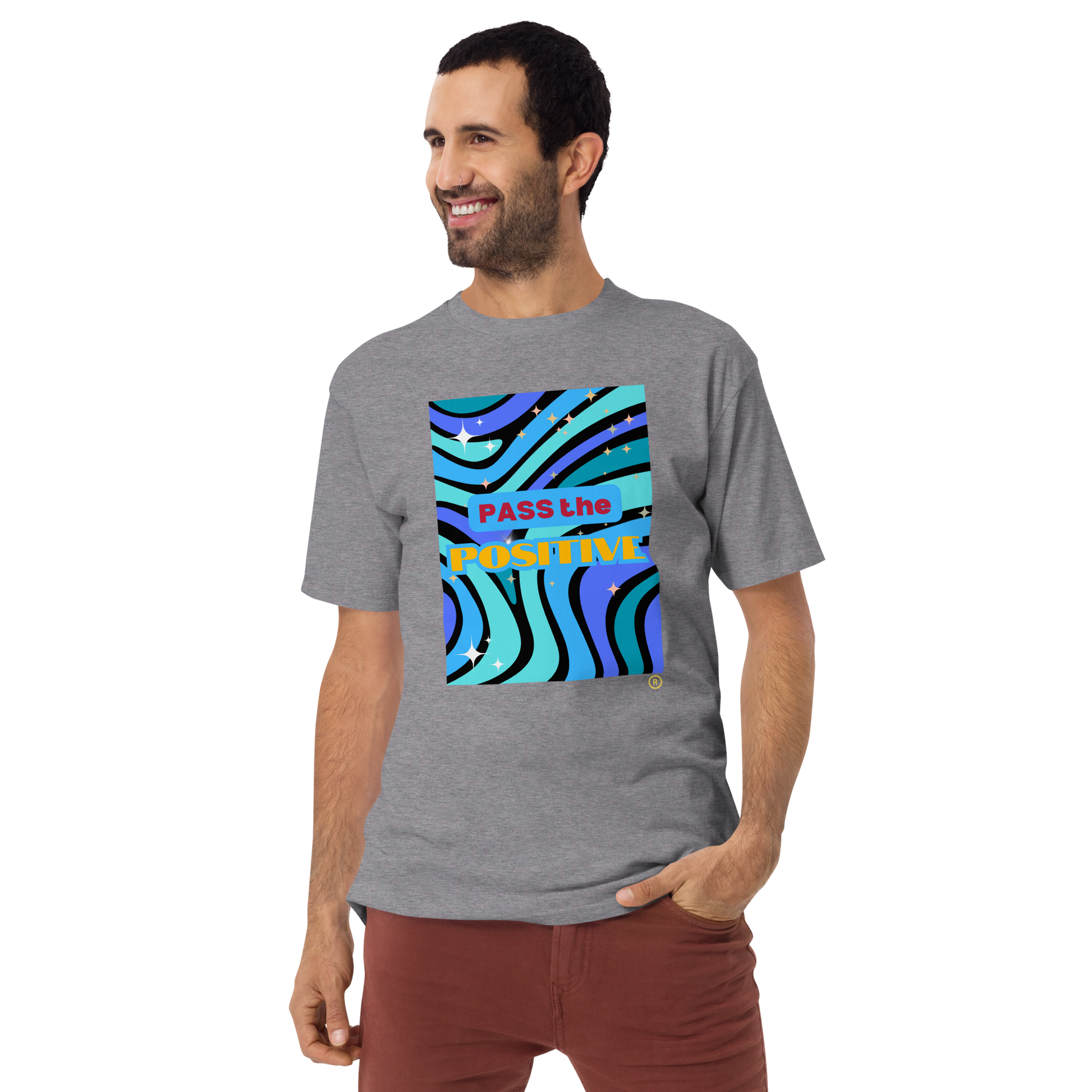 Wave Rider T-Shirt - Men's Premium Tee - Carbon Grey