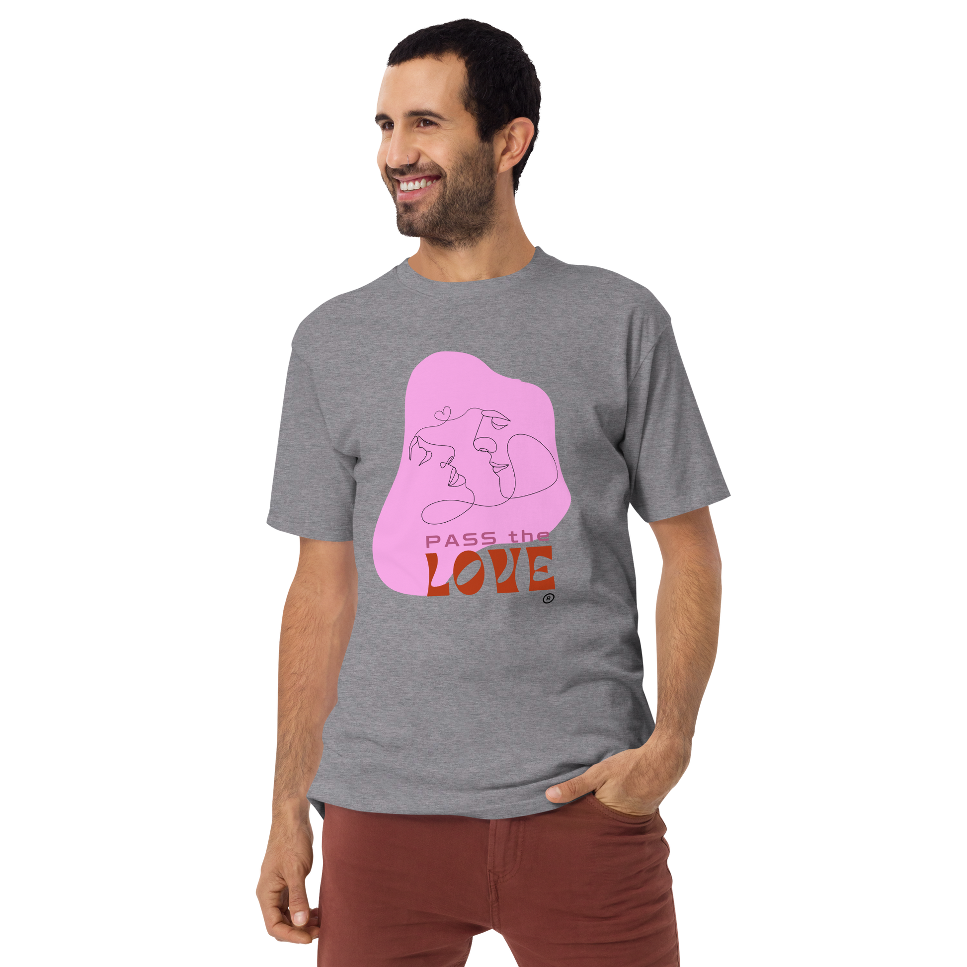 Kiss T-Shirt - Men's Premium Tee - Carbon Grey