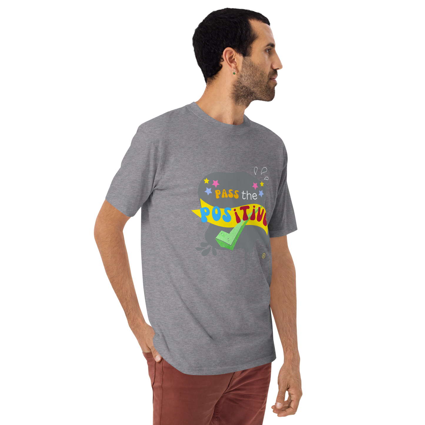 Stone Vibe T-Shirt - Men’s Premium Tee - Carbon Grey