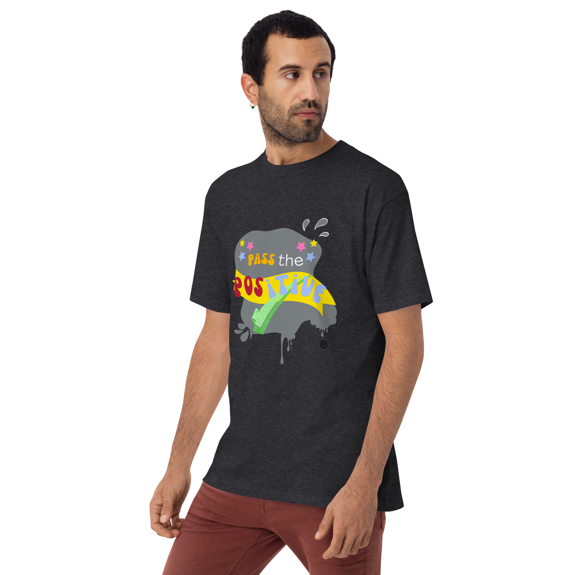 Cute Spooky T-Shirt - Men's Premium - Charcoal Heather