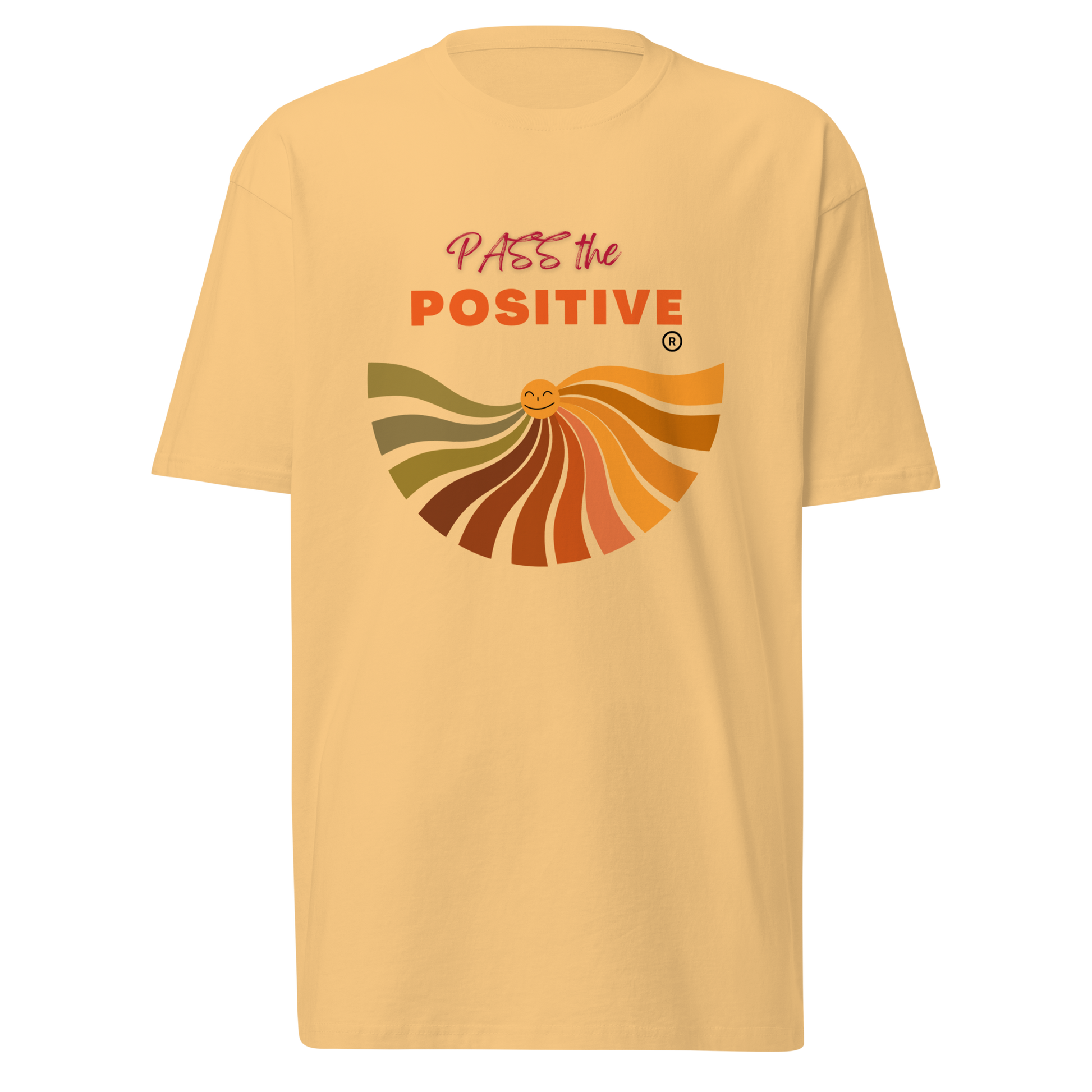 Radiant Rose Sun T-Shirt - Men's Premium Tee - Vintage Gold