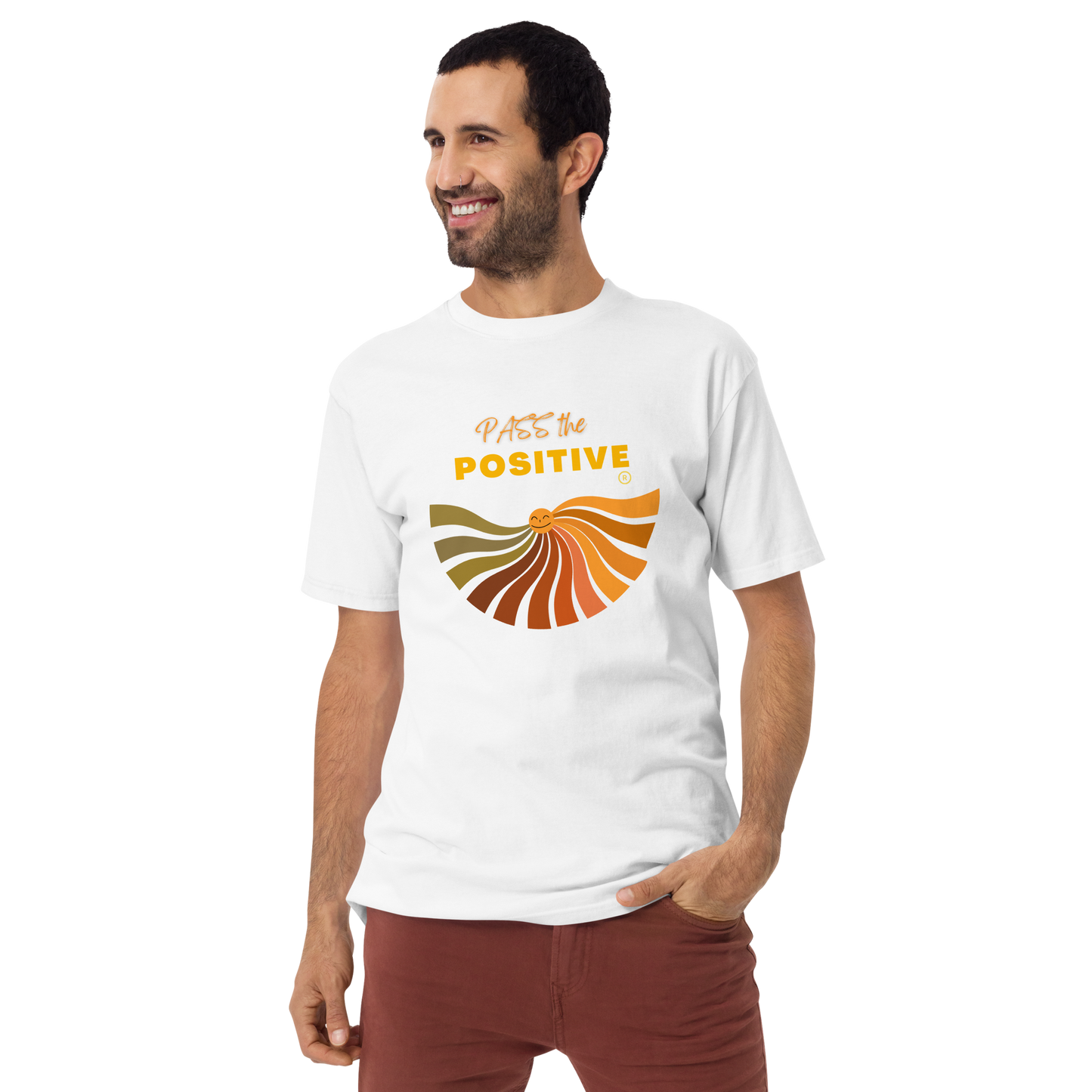 Celestial Sun T-Shirt - Men's Premium Tee - White
