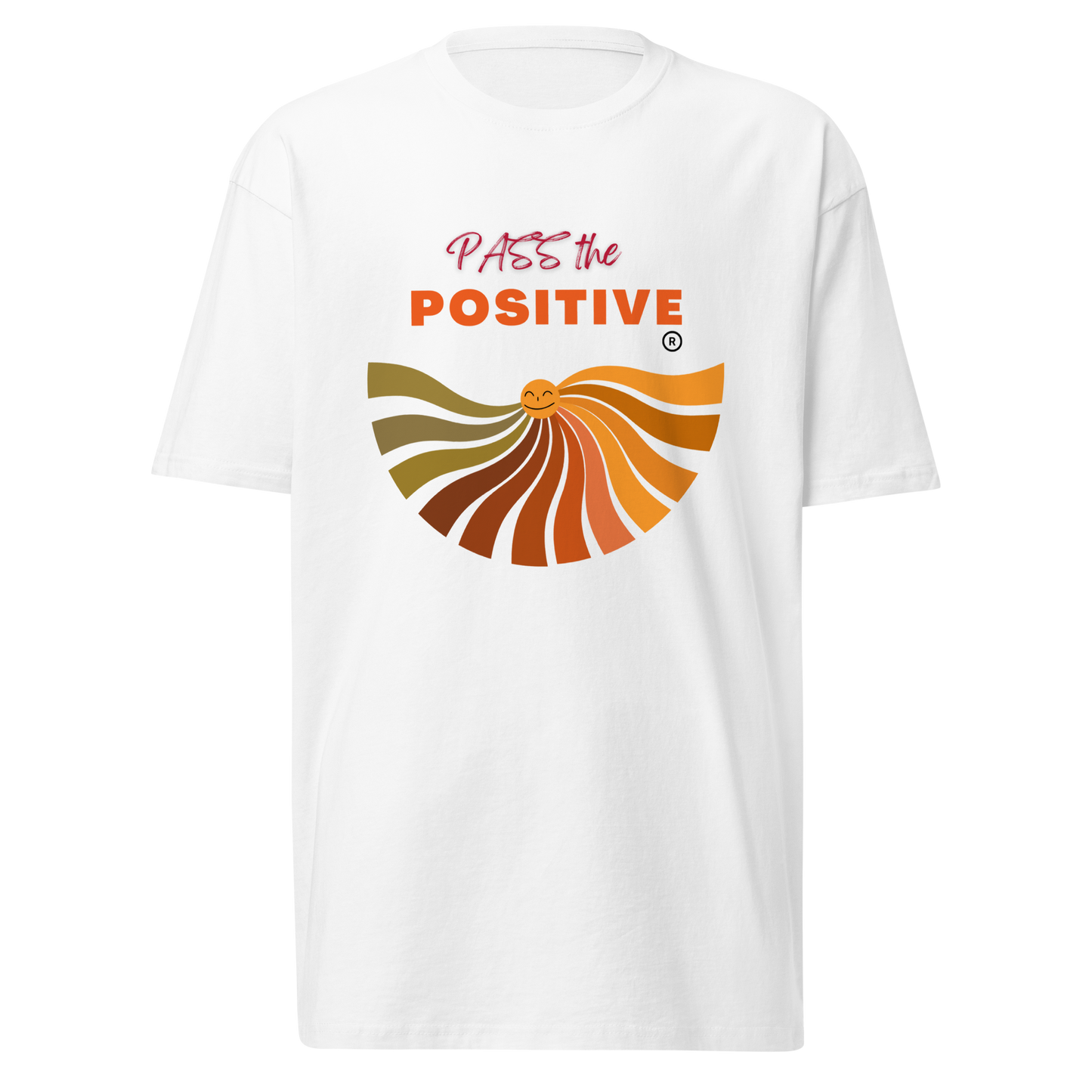 Radiant Rose Sun T-Shirt - Men's Premium Tee - White