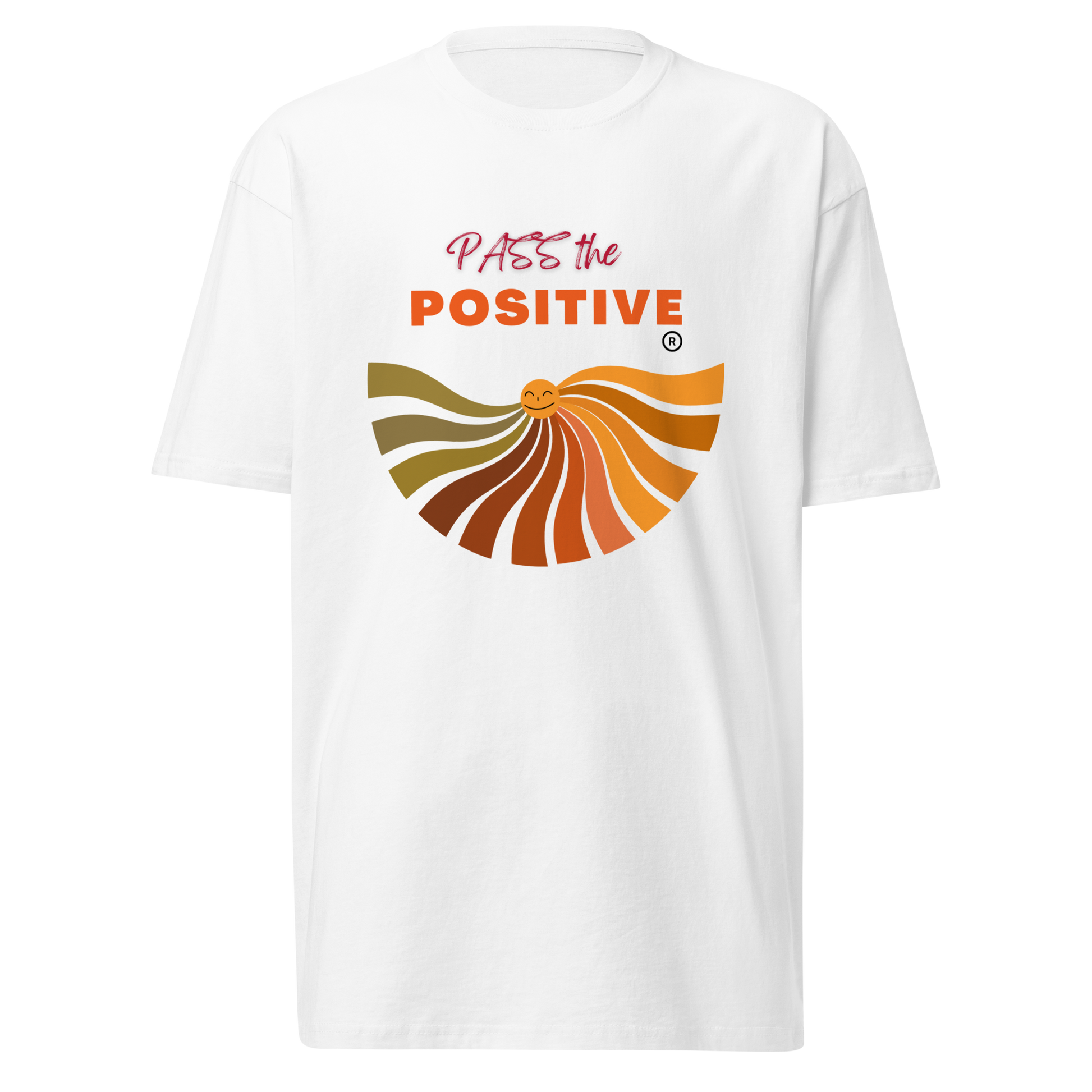 Radiant Rose Sun T-Shirt - Men's Premium Tee - White