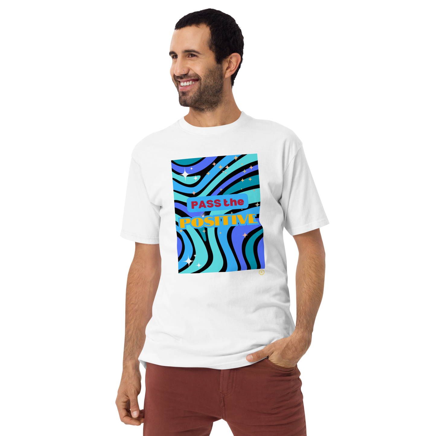 Wave Rider T-Shirt - Men's Premium Tee - White