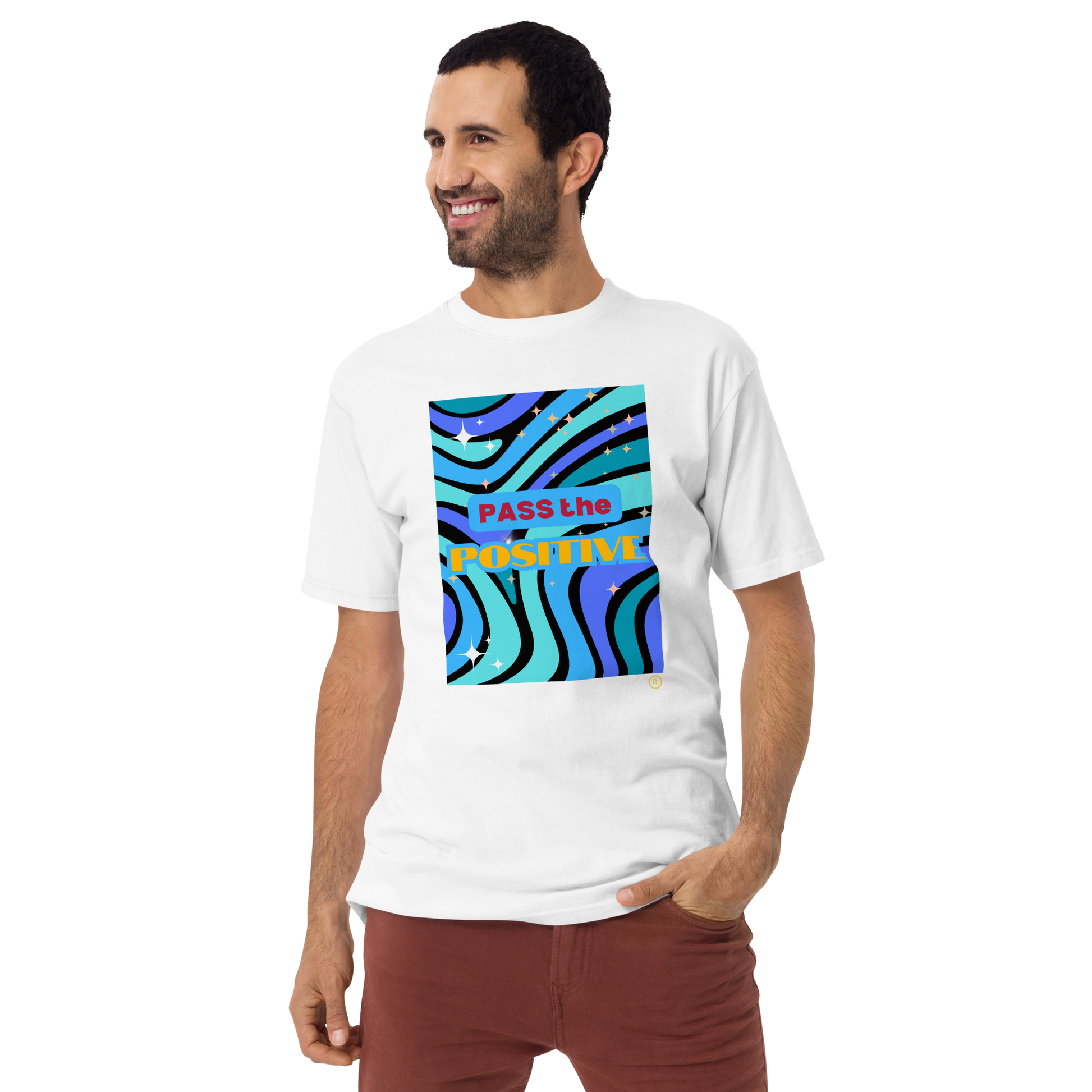 Wave Rider T-Shirt - Men's Premium Tee - White