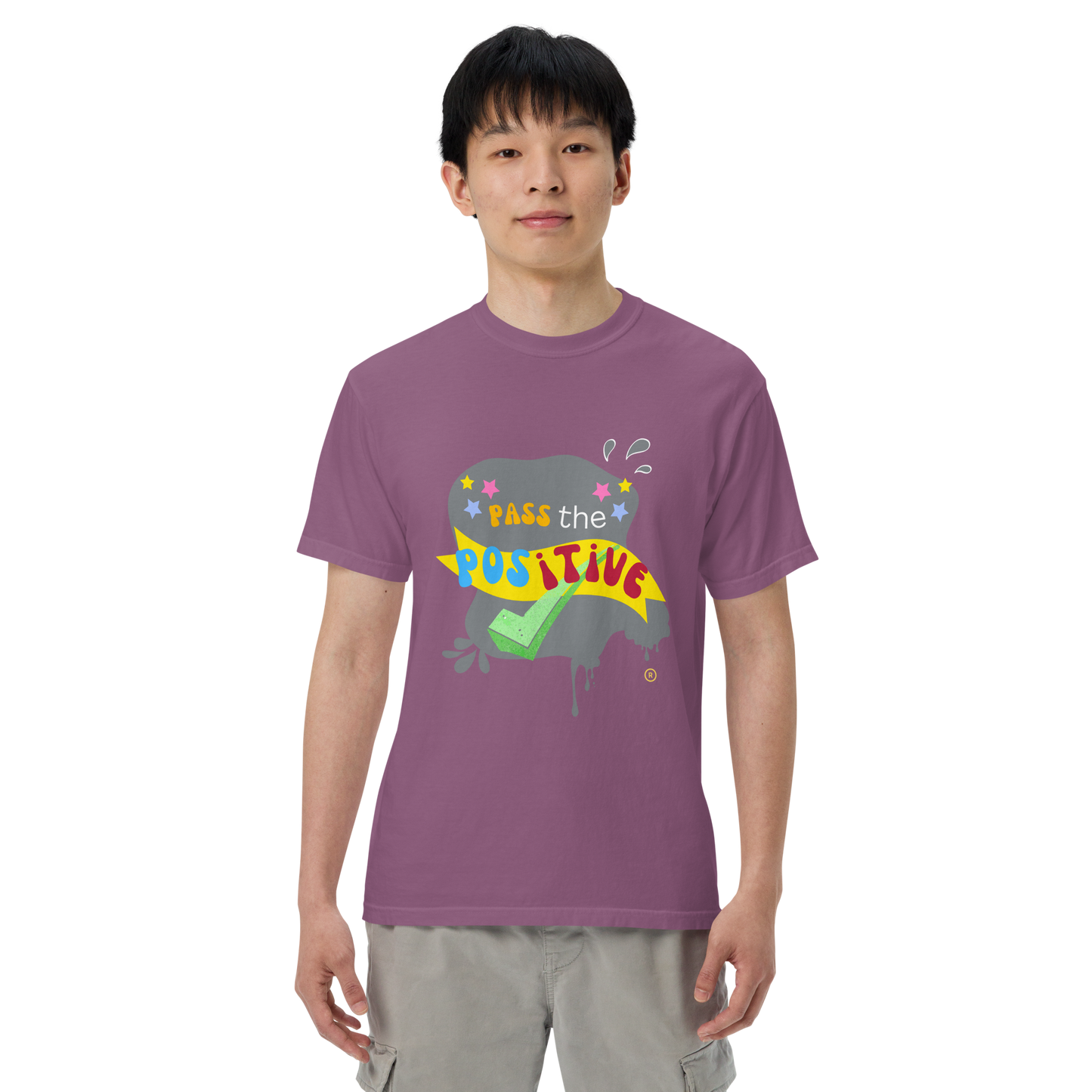 Chaos Theory T-Shirt - Unisex Garment Dyed - Berry