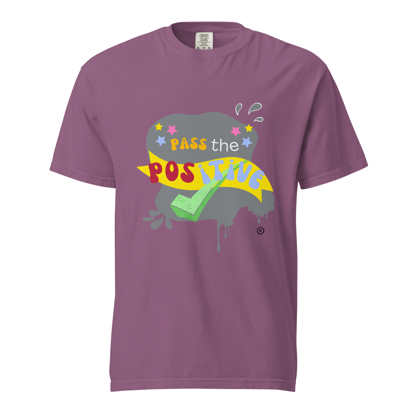 Phantom Stone T-Shirt - Unisex Garment Dyed - Berry