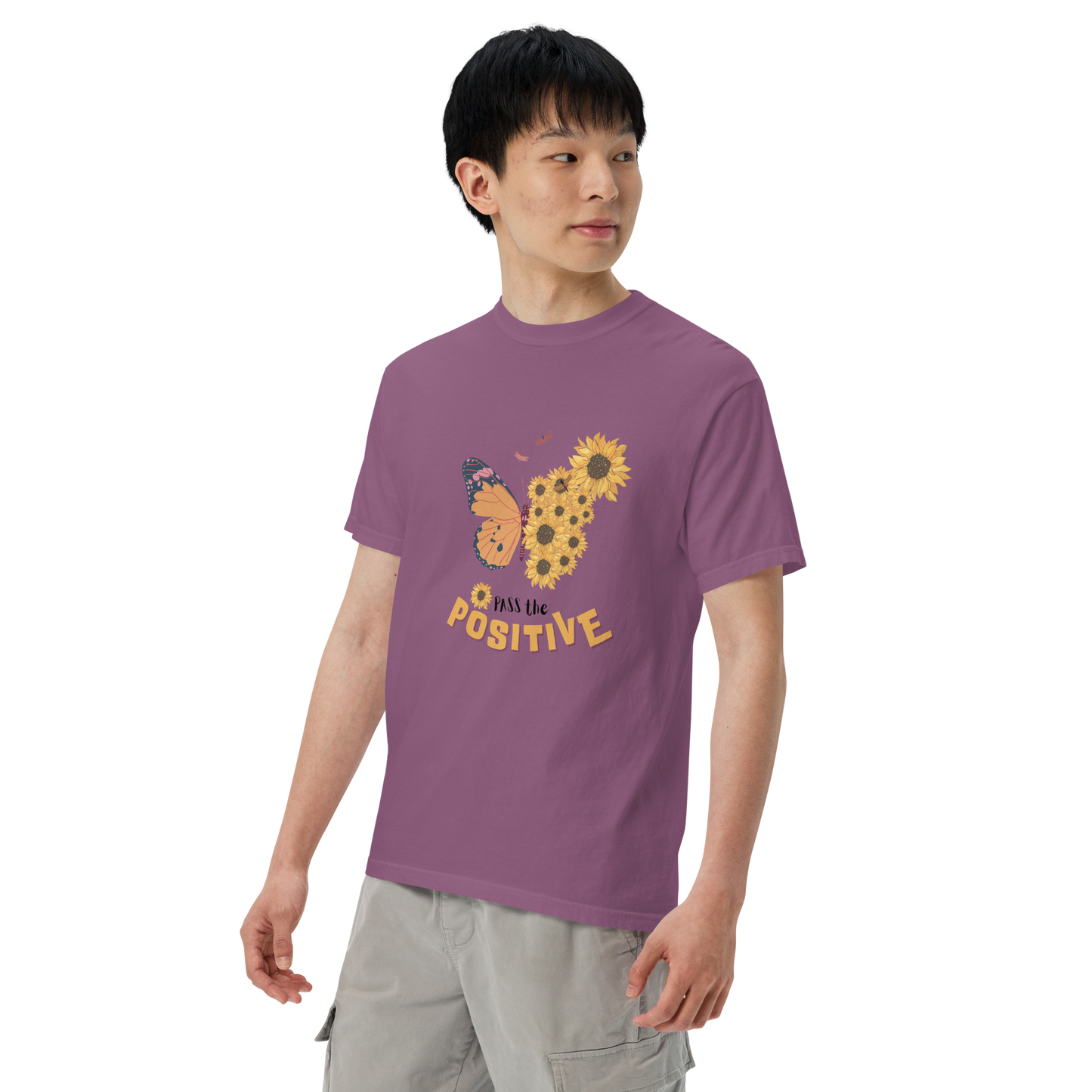 Celestial Butterfly T-Shirt - Unisex Dyed - Berry