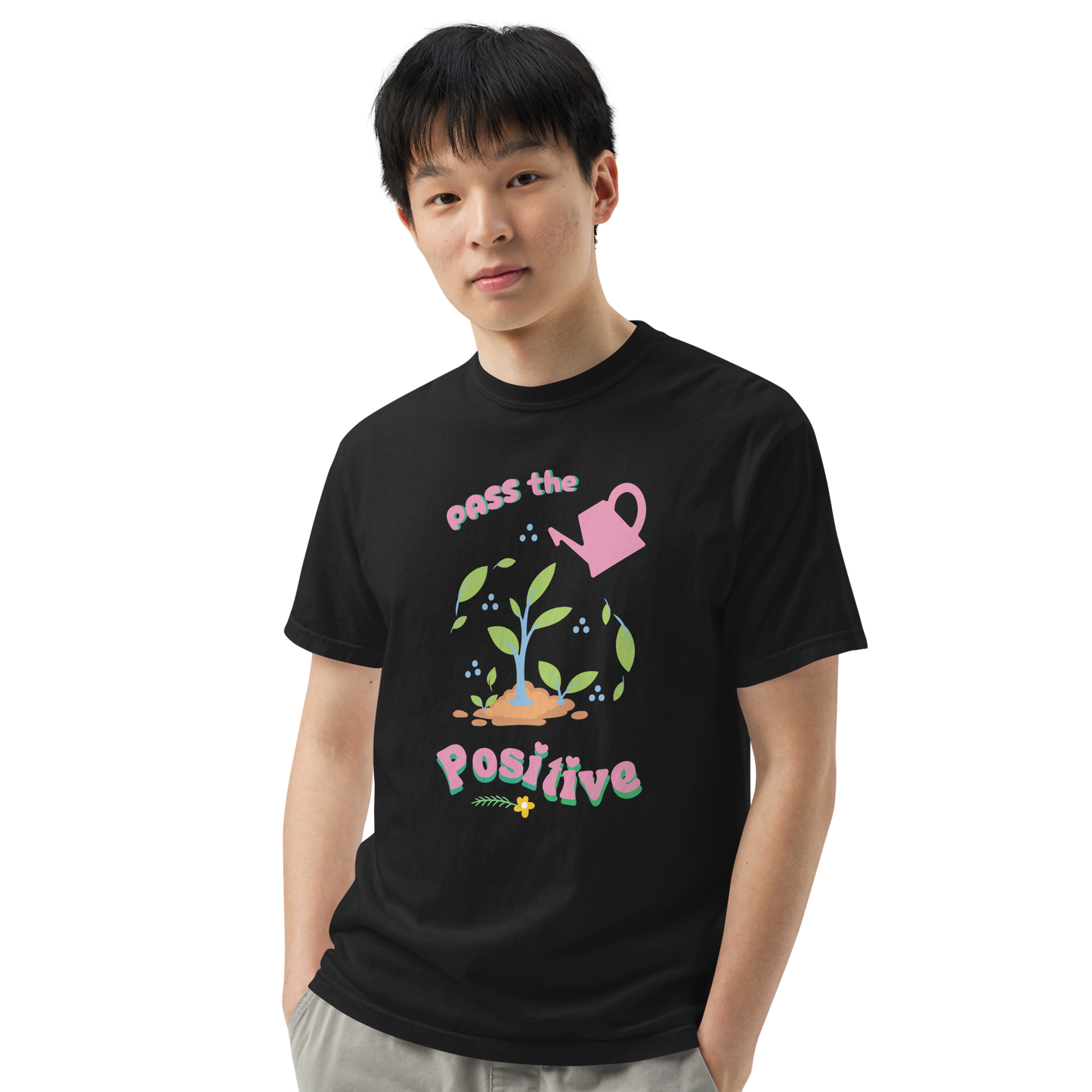Bloom & Grow T-Shirt - Unisex Dyed - Black