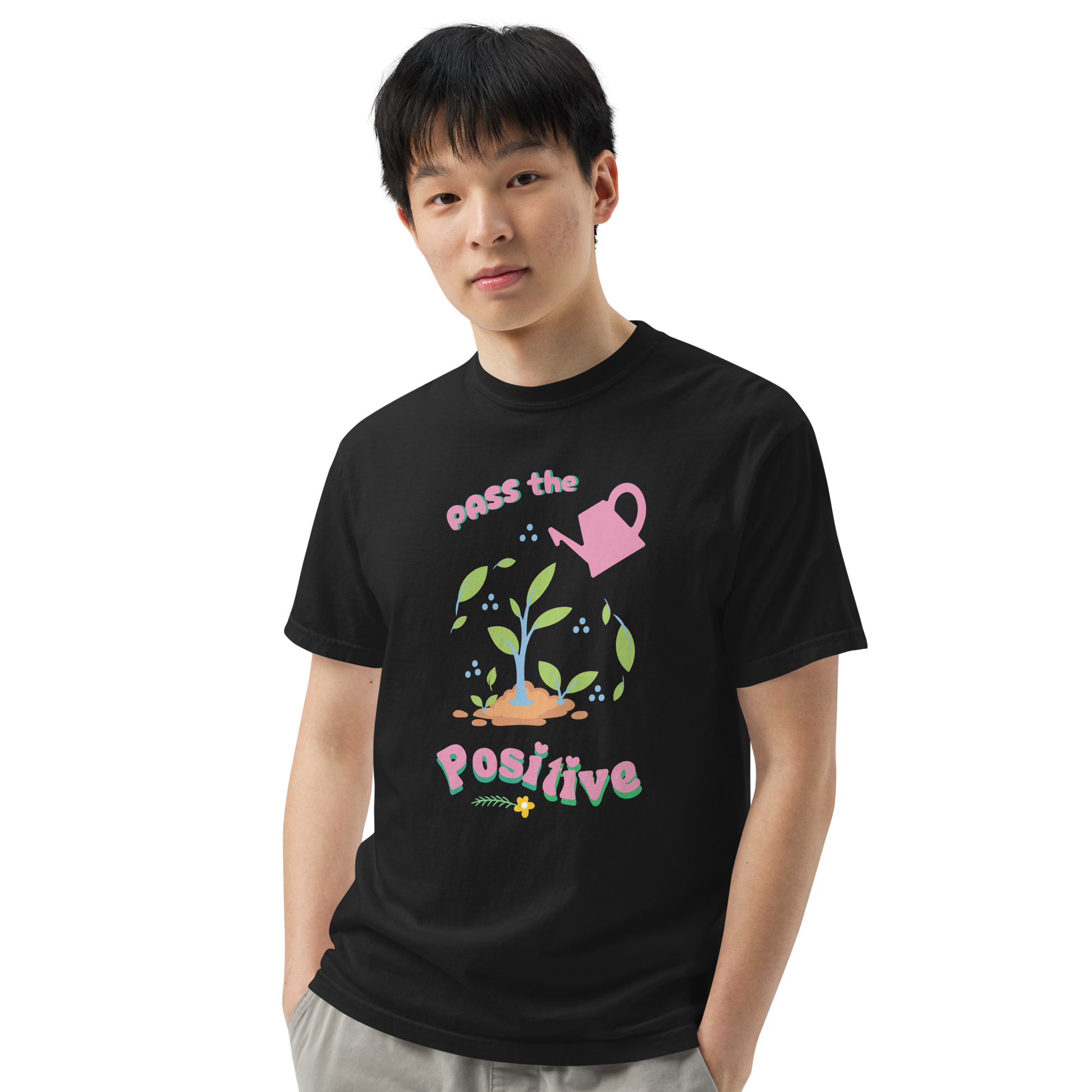Bloom & Grow T-Shirt - Unisex Dyed - Black