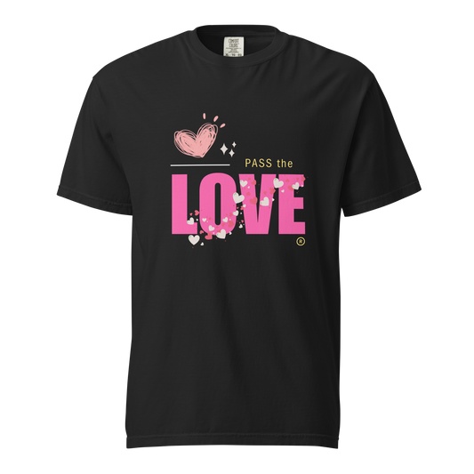 Pink Love T-Shirt - Black