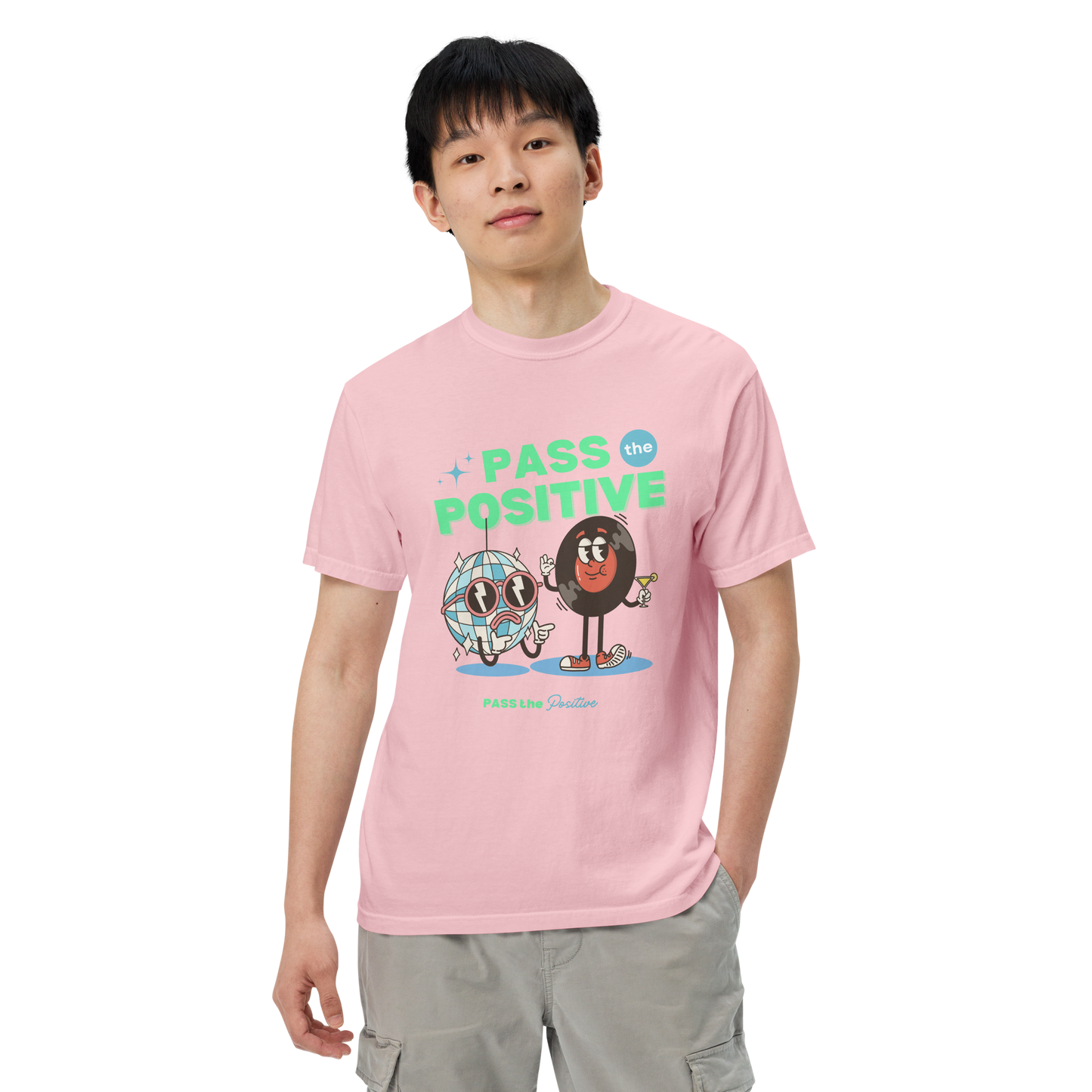 Disco Duo Party Tee - Unisex Dyed - Blossom