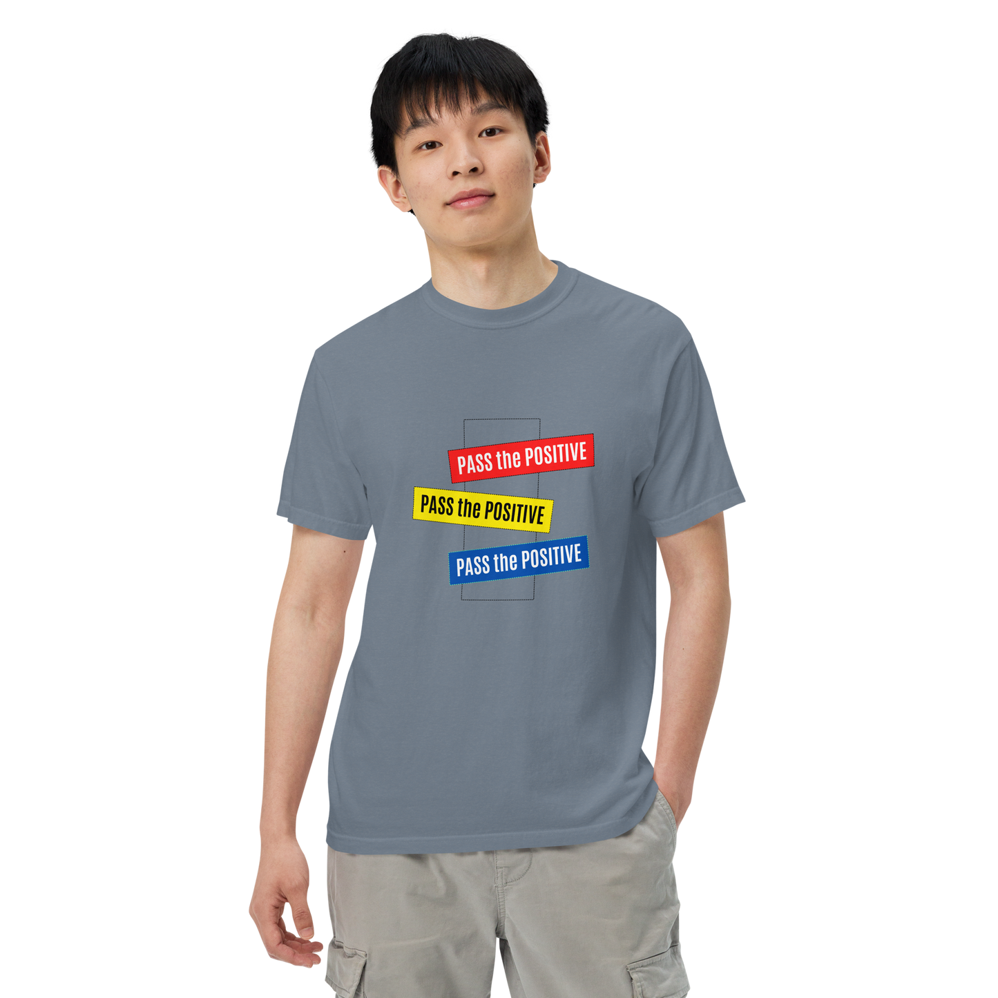 Empowering T-Shirt - Unisex Dyed - Blue Jean