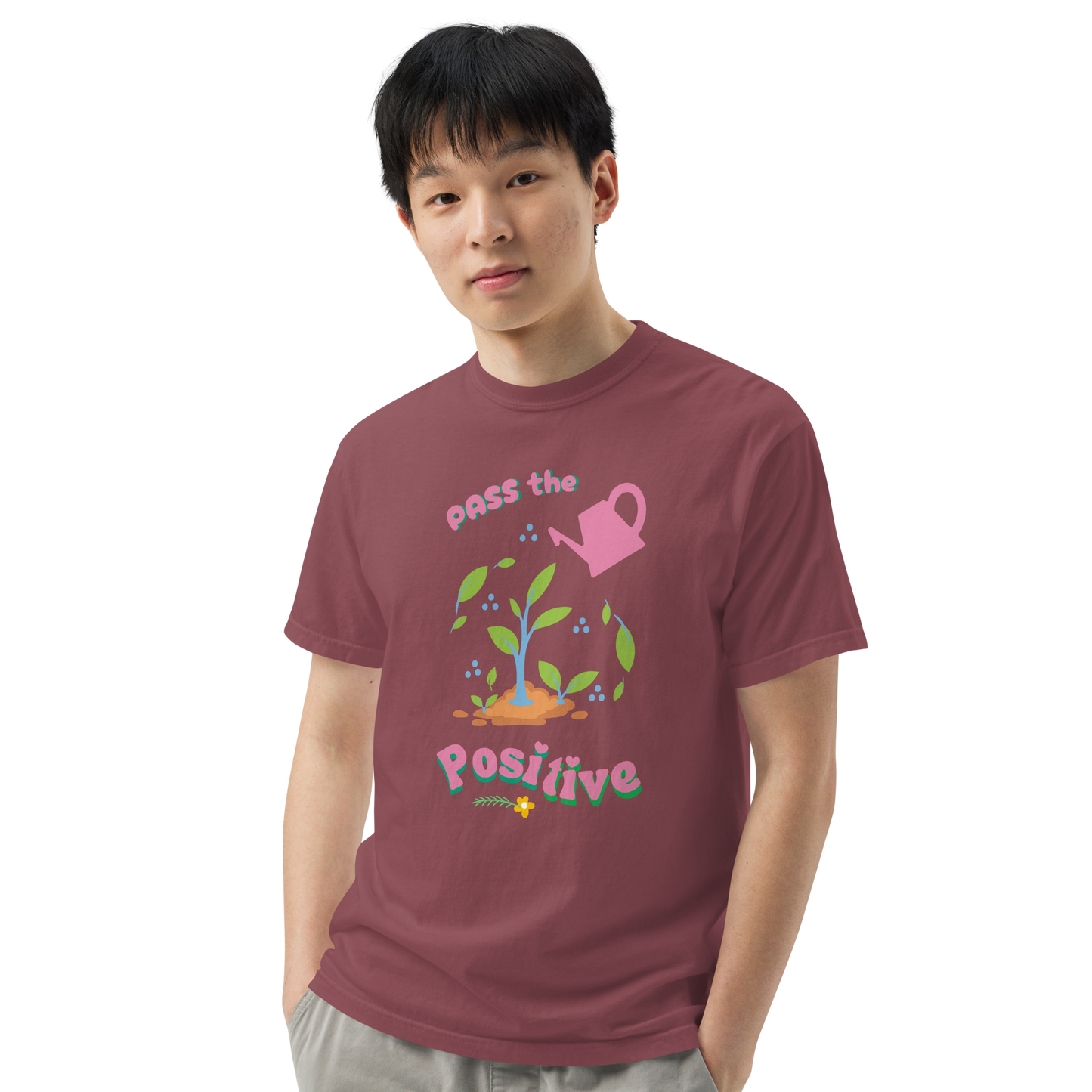 Bloom & Grow T-Shirt - Unisex Dyed - Brick