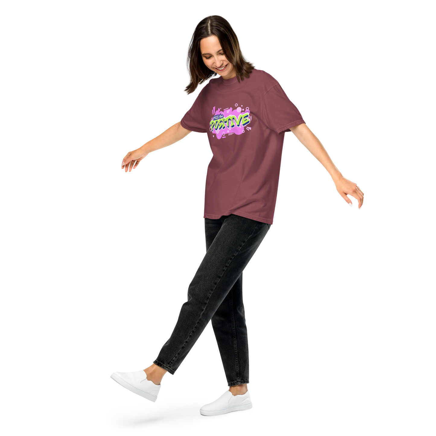 Funky Cloudburst Tee - Unisex Dyed - Brick