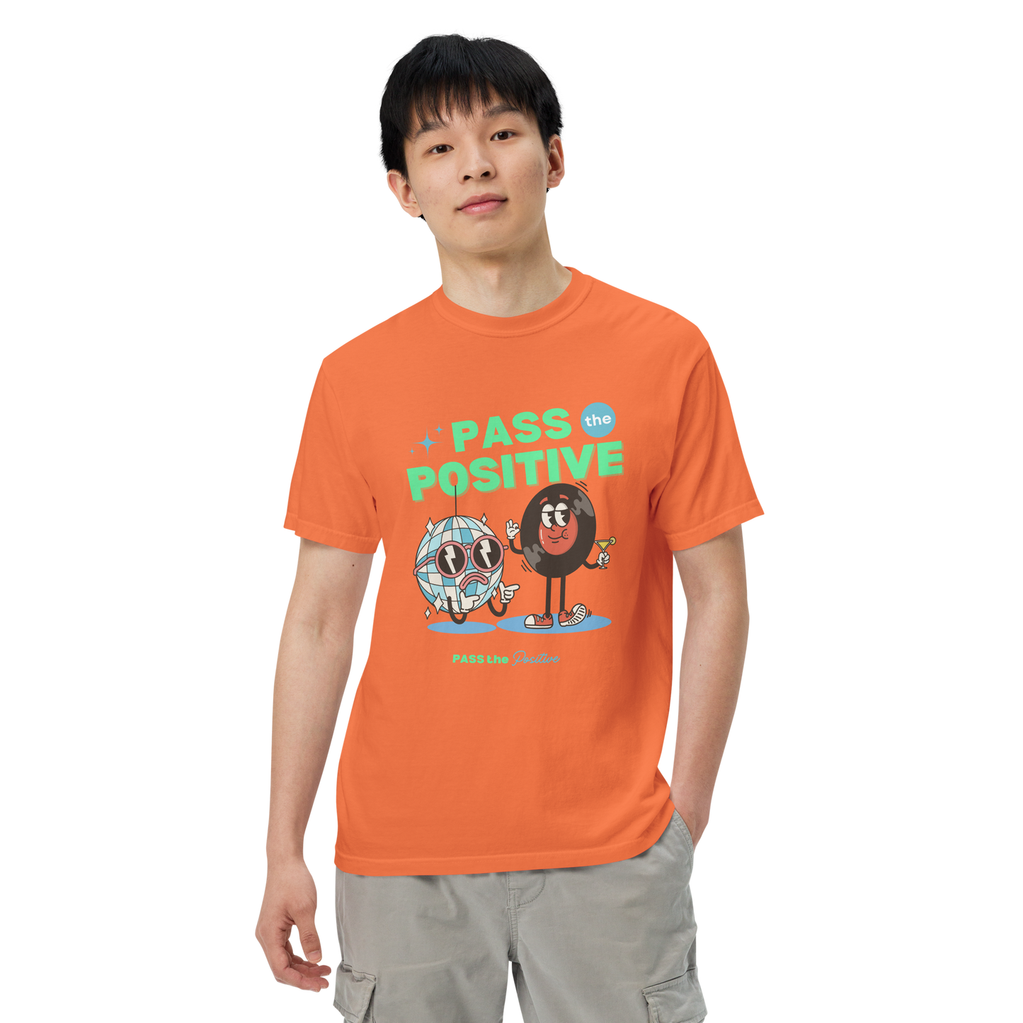 Disco Duo Party Tee - Unisex Dyed - Burnt Orange