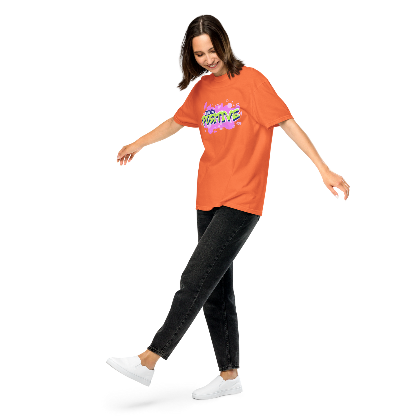 Funky Cloudburst Tee - Unisex Dyed - Burnt Orange