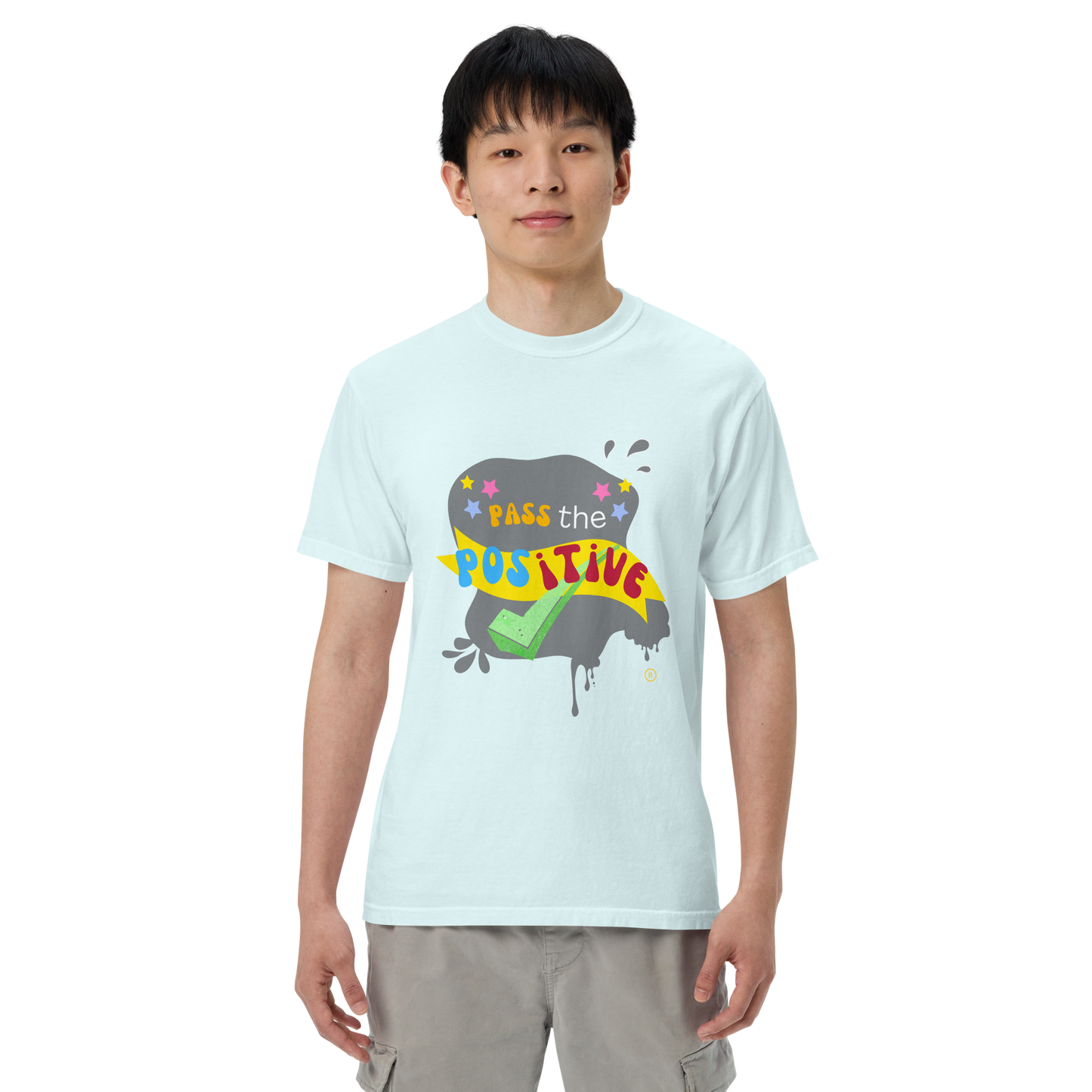 Chaos Theory T-Shirt - Unisex Garment Dyed - Chambray