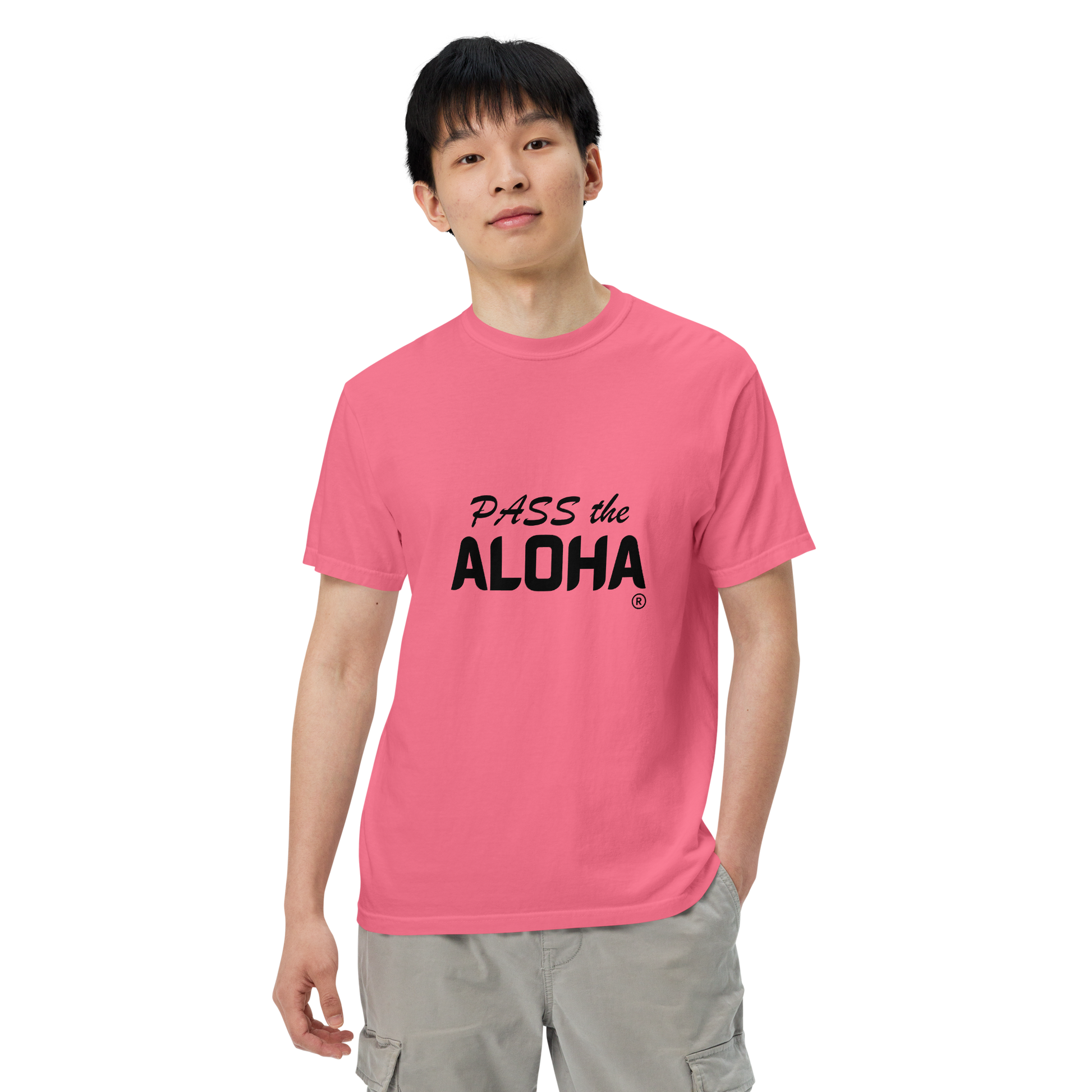 plain-unisex-garment-dyed-heavyweight-t-shirt-crunchberry-front-pass-the-aloha