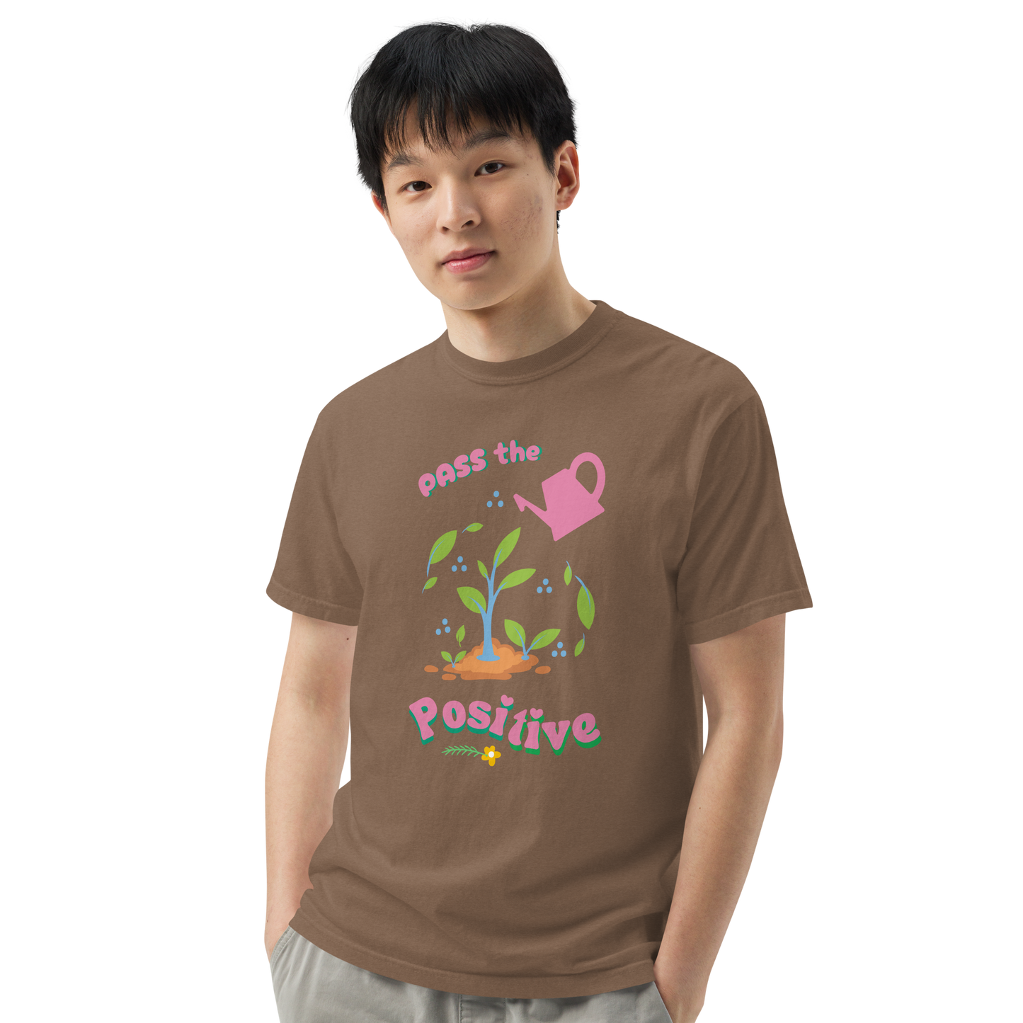 Bloom & Grow T-Shirt - Unisex Dyed - Espresso