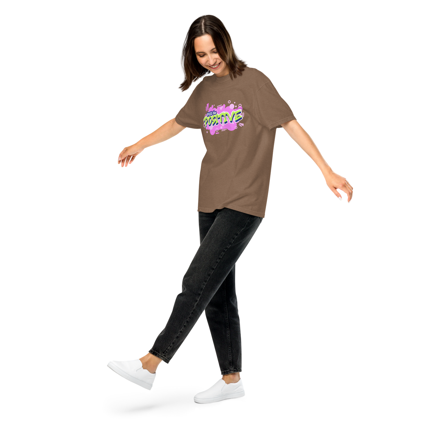 Funky Cloudburst Tee - Unisex Dyed Espresso