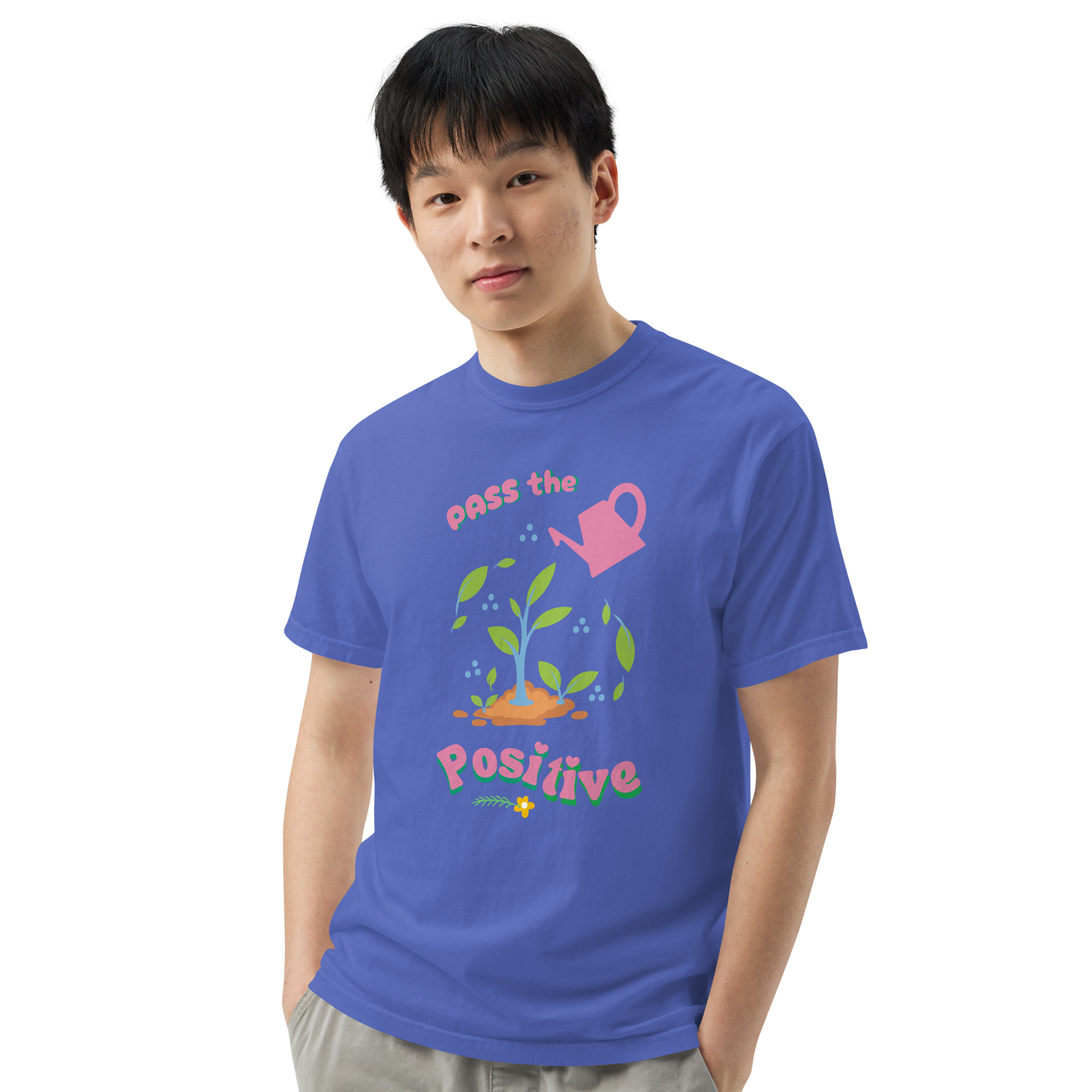 Bloom & Grow T-Shirt - Unisex Dyed - Flo Blue