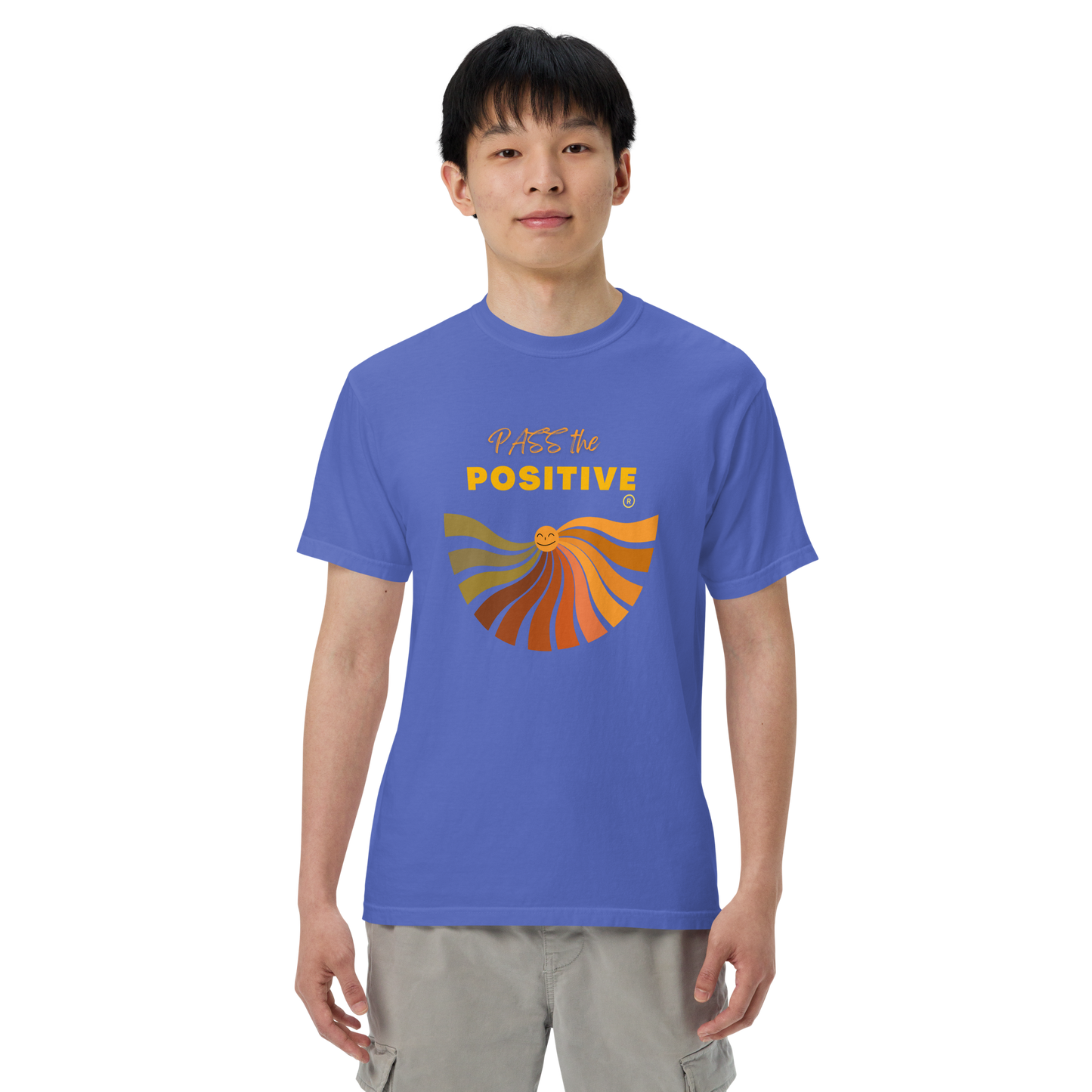 Radiant Sun T-Shirt - Unisex Dyed - Flo Blue