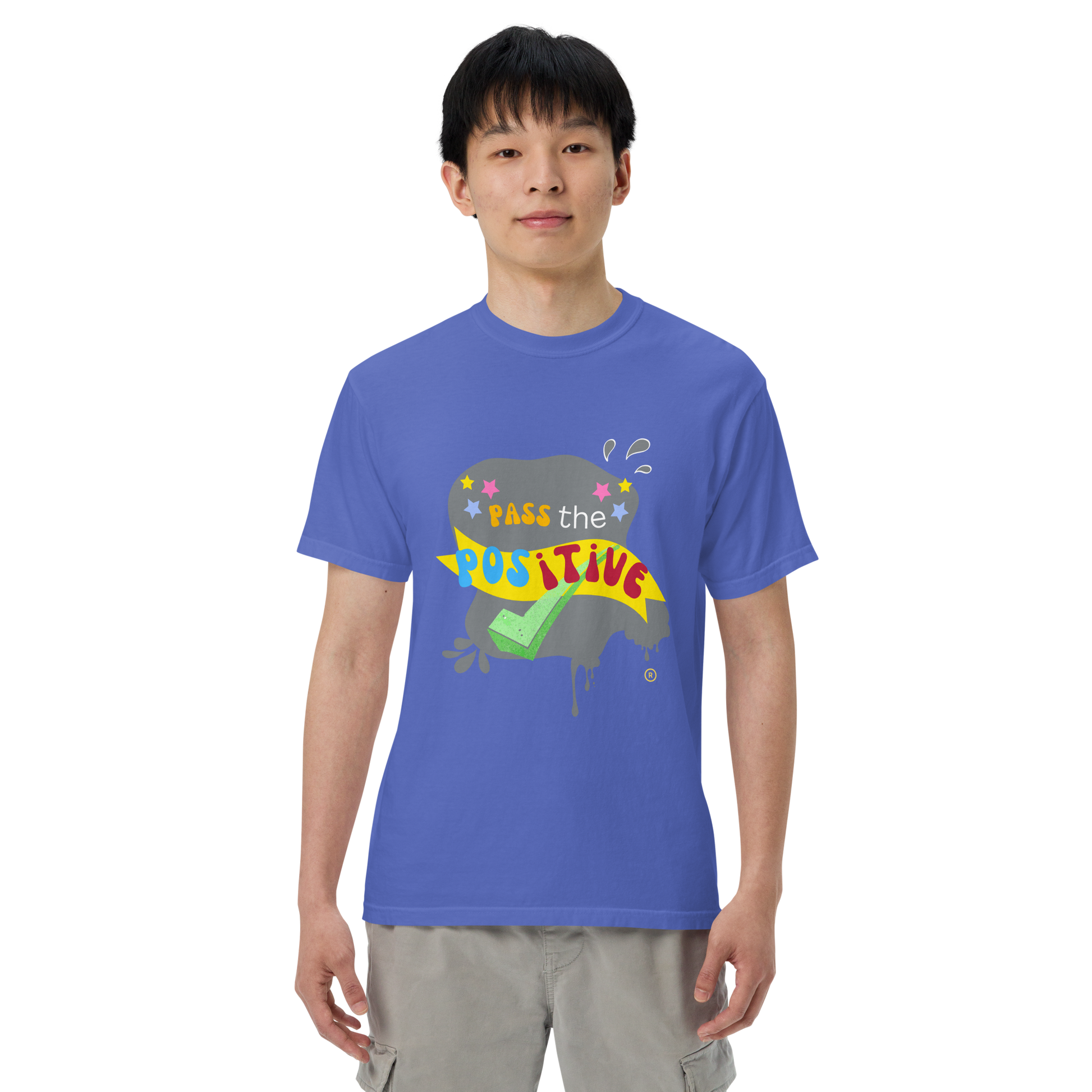 Chaos Theory T-Shirt - Unisex Garment Dyed - Flo Blue