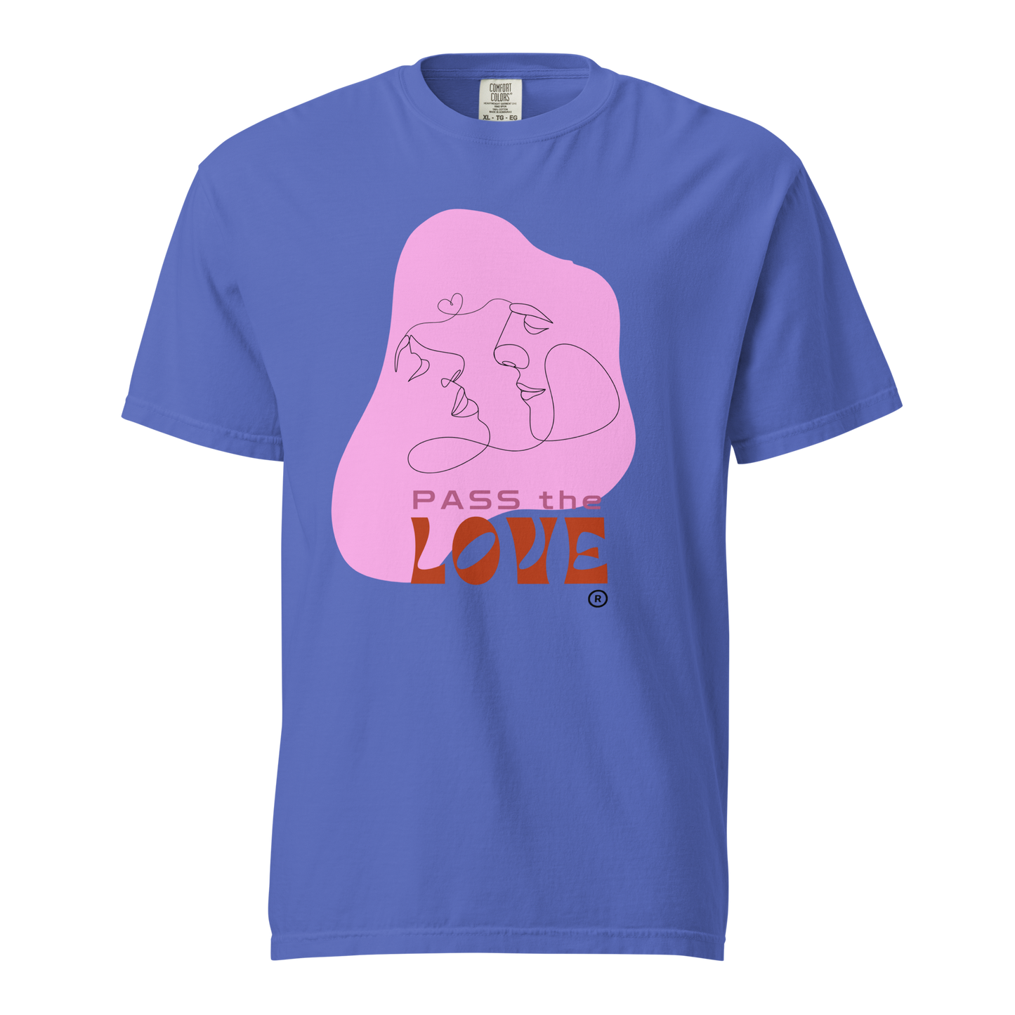 Kiss T-Shirt - Flo Blue