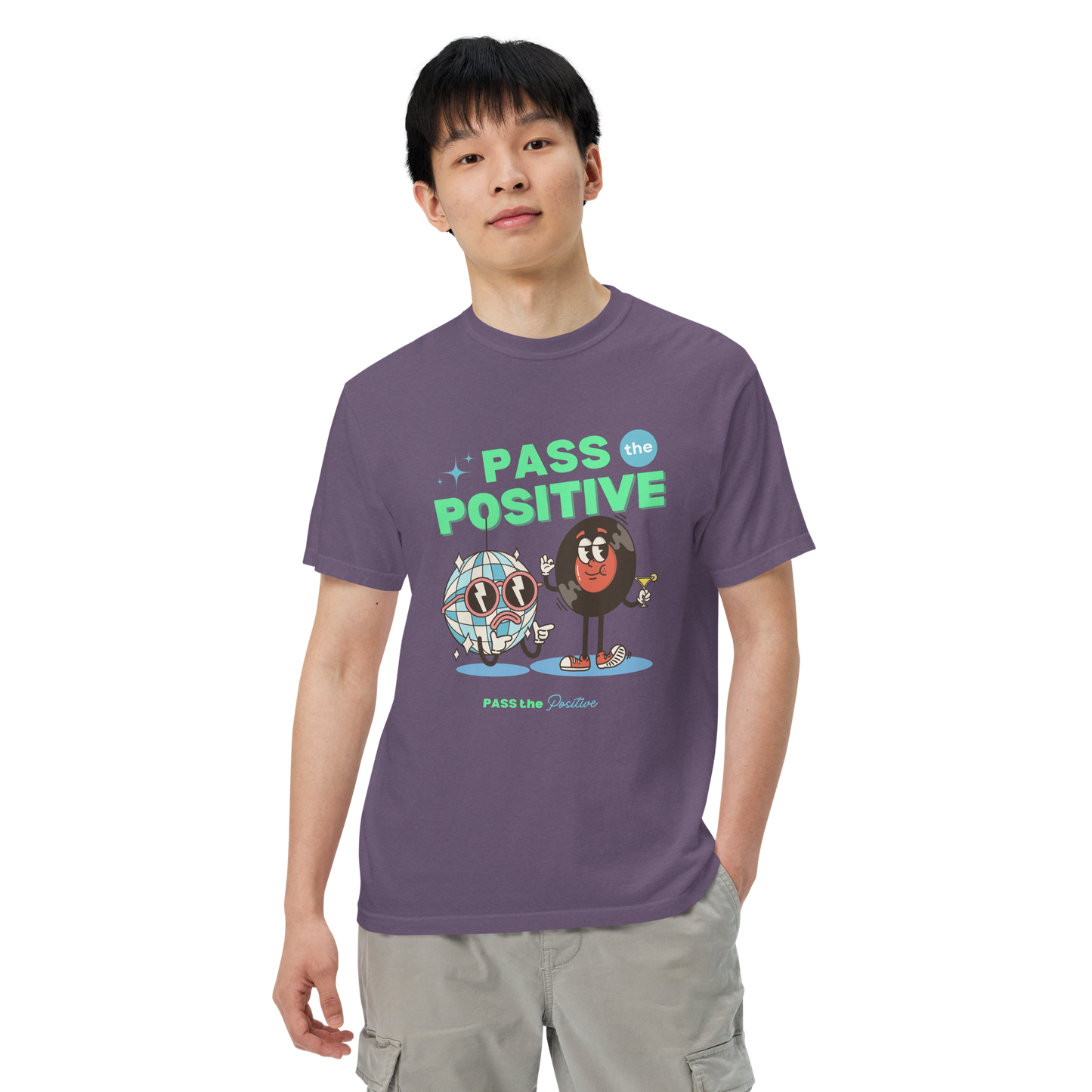 Disco Duo Party Tee - Unisex Dyed - Grape