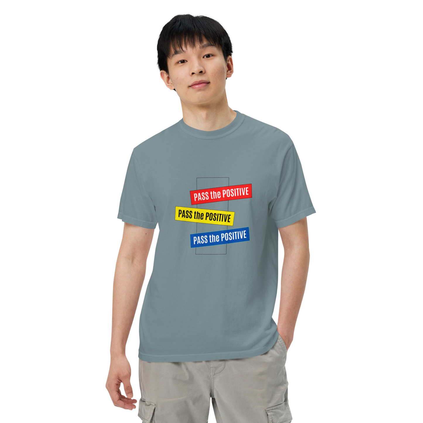 Empowering T-Shirt - Unisex Dyed - Ice Blue