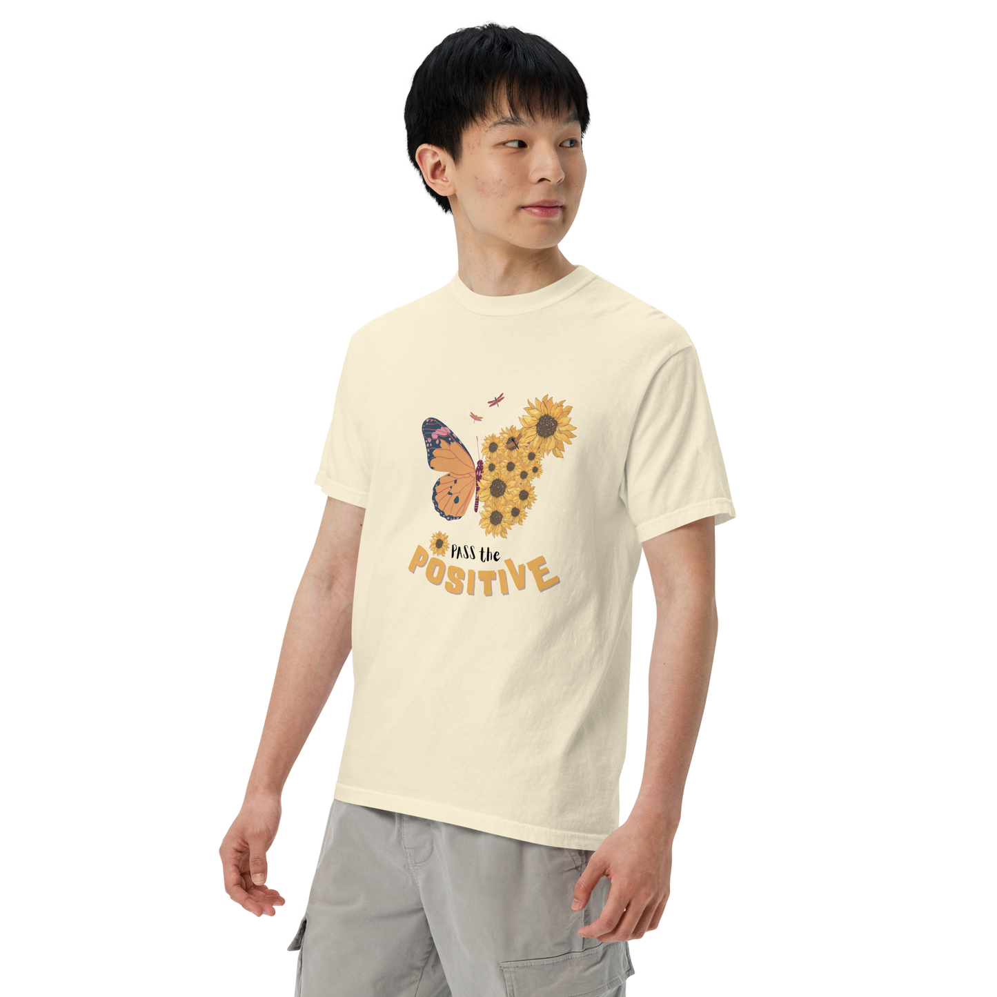 Celestial Butterfly T-Shirt - Unisex Dyed - Ivory