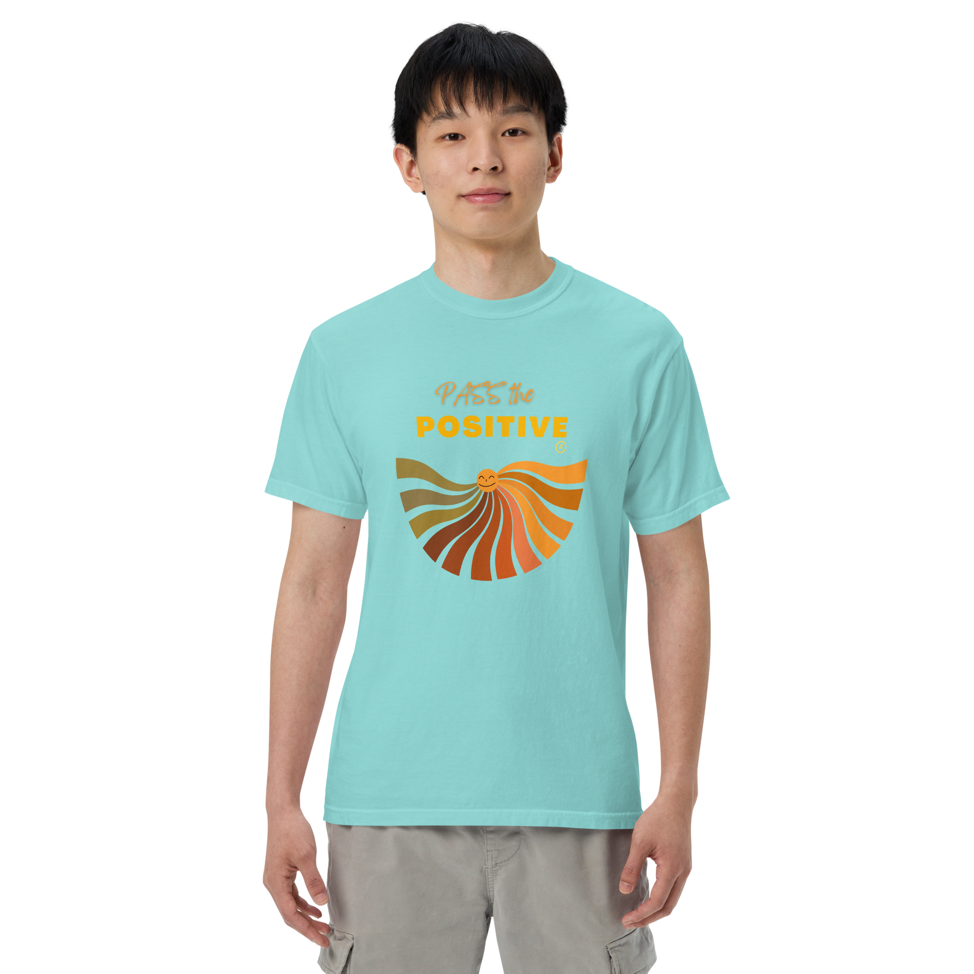 Radiant Sun T-Shirt - Unisex Dyed - Lagoon Blue
