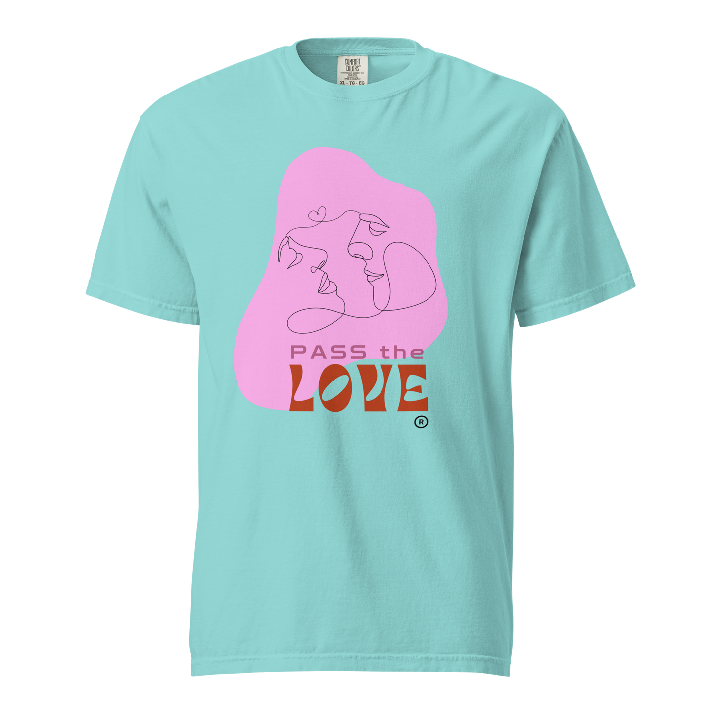 Kiss T-Shirt - Lagoon Blue