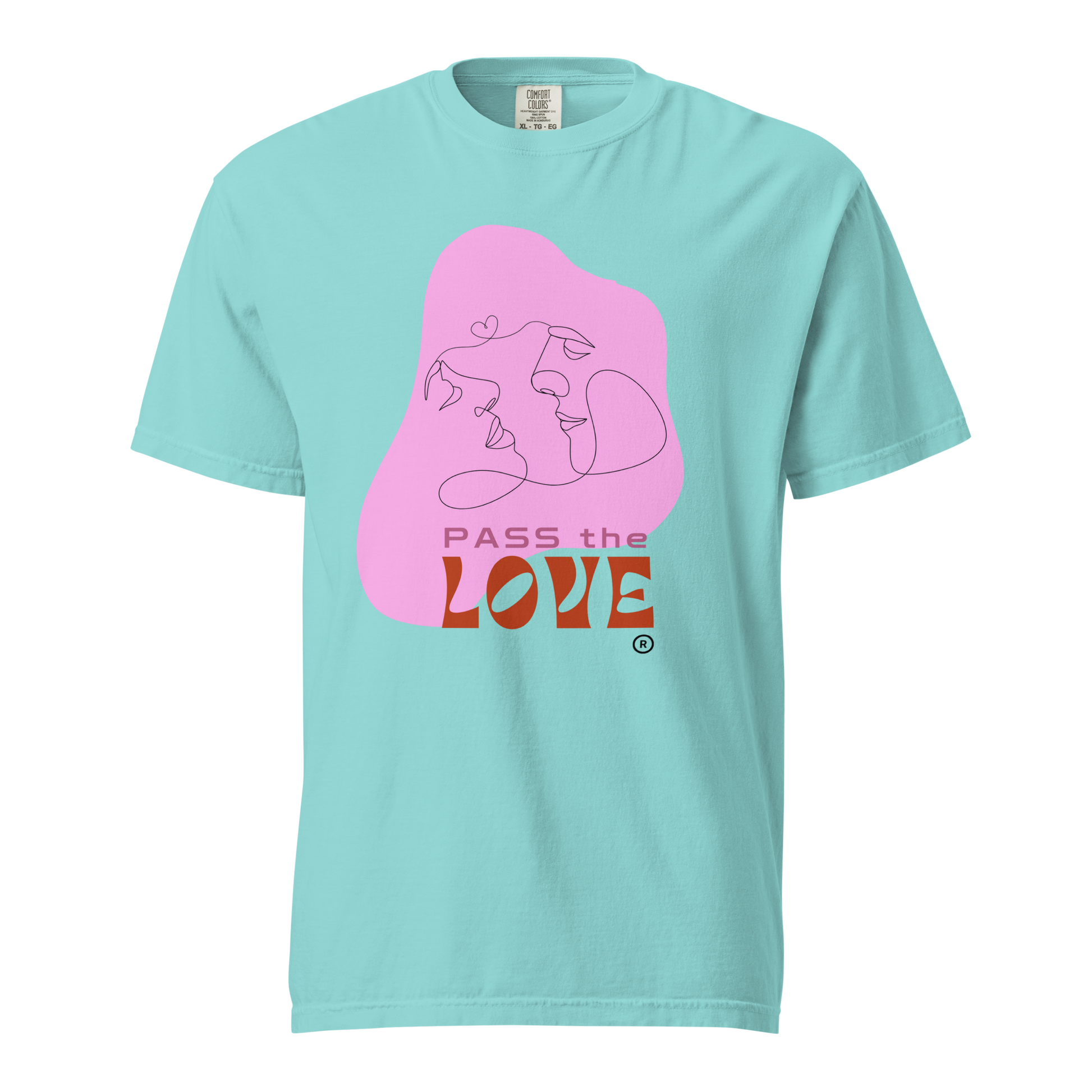 Kiss T-Shirt - Lagoon Blue