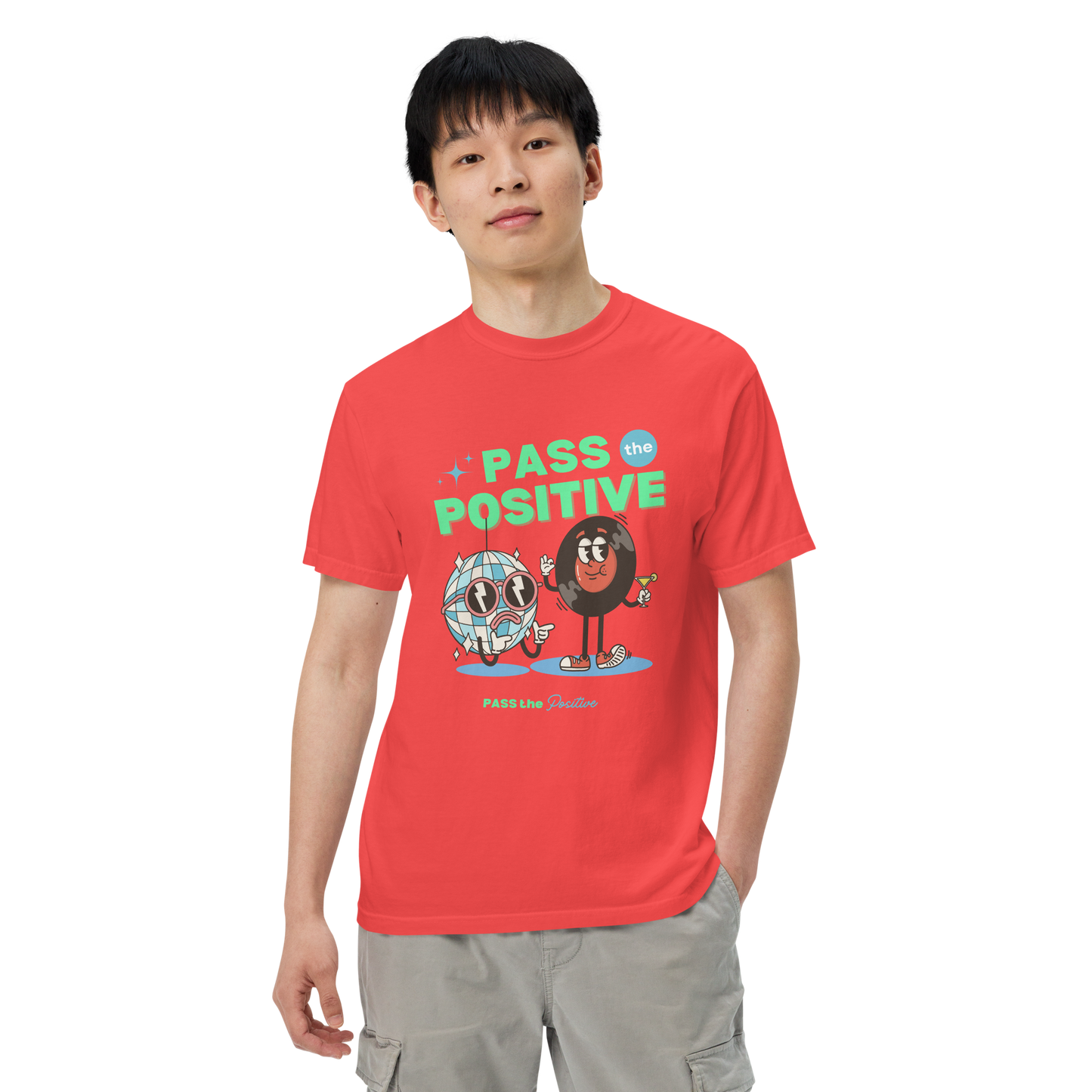 Disco Duo Party Tee - Unisex Dyed - Paprika