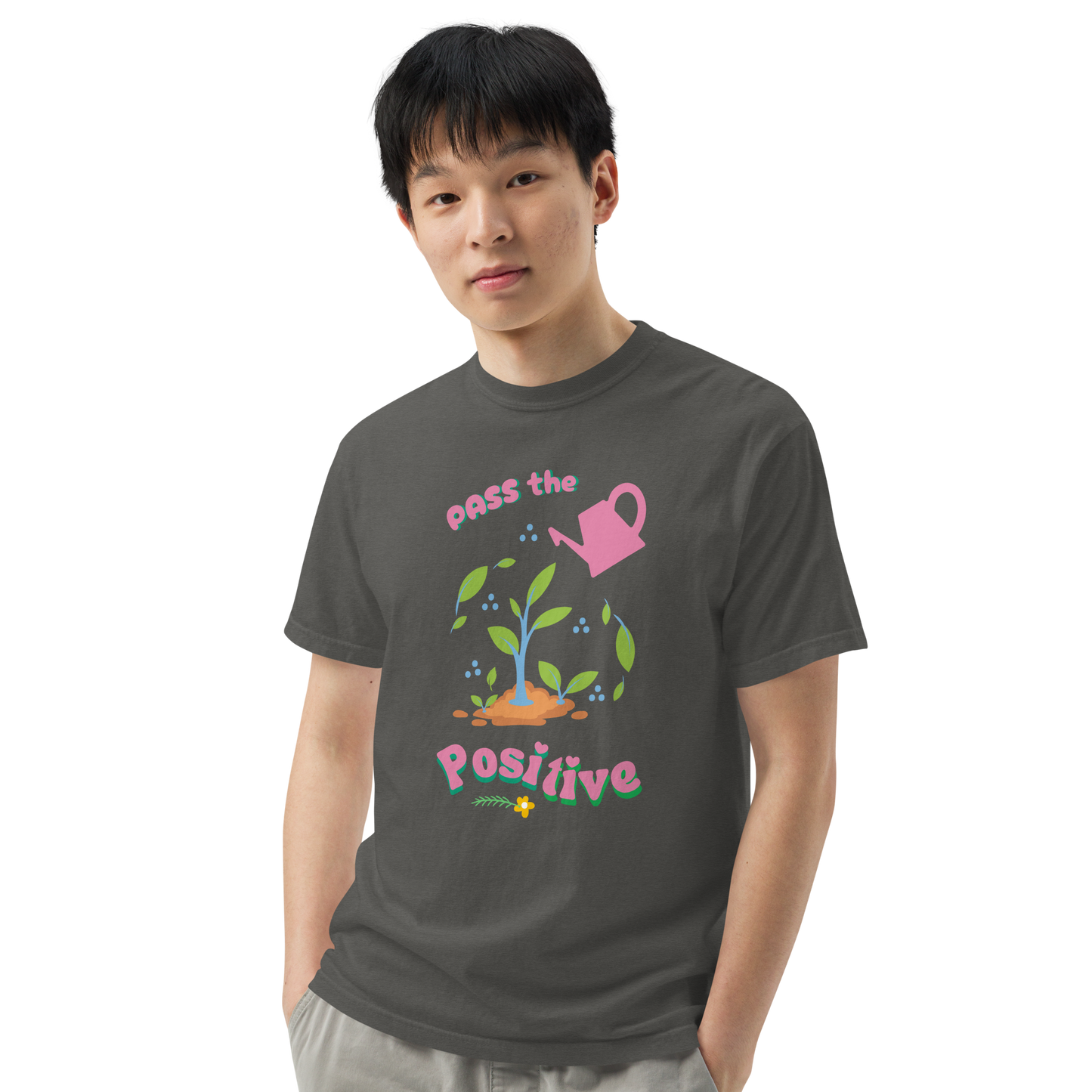 Bloom & Grow T-Shirt - Unisex Dyed - Pepper