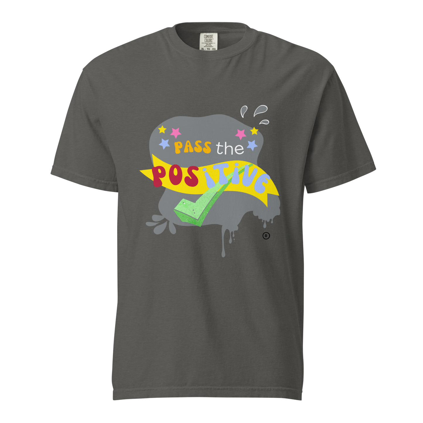 Phantom Stone T-Shirt - Unisex Garment Dyed - Pepper