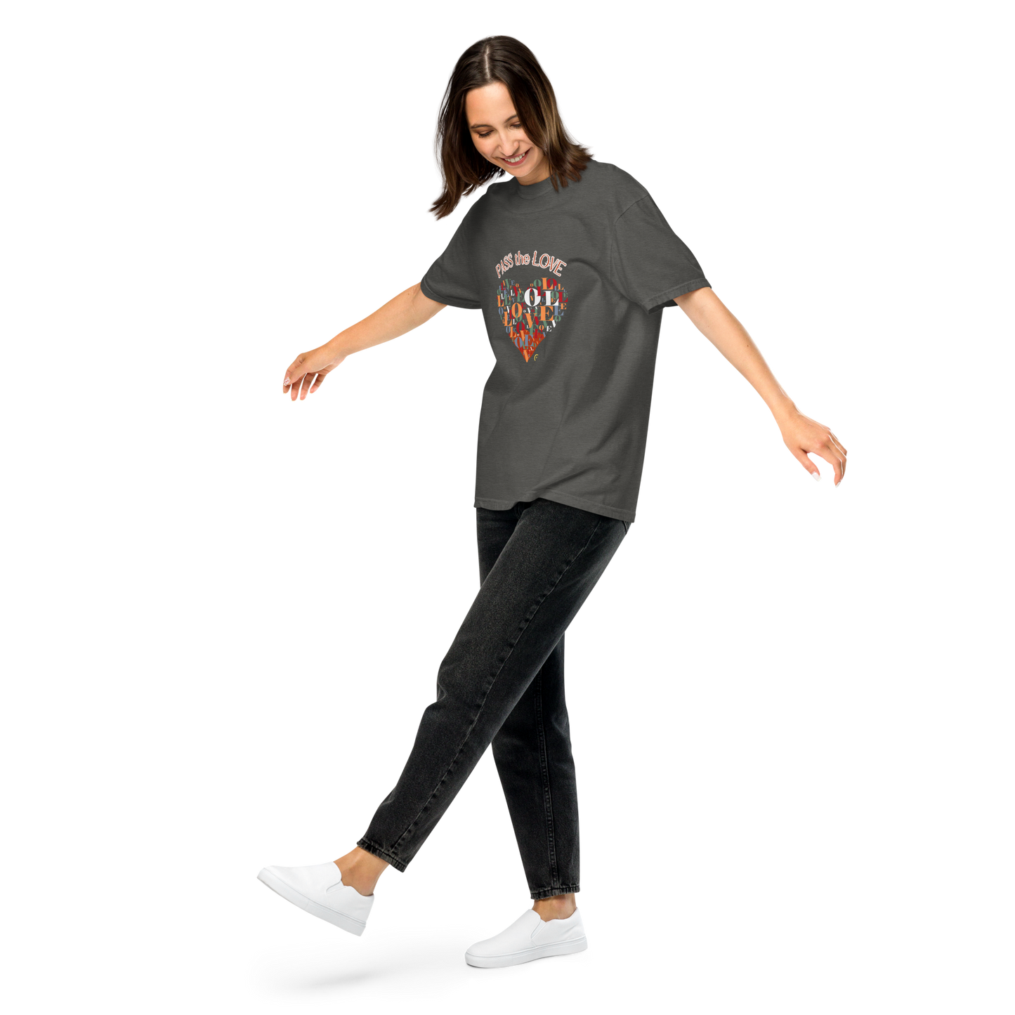 Heart T-Shirt - Pepper