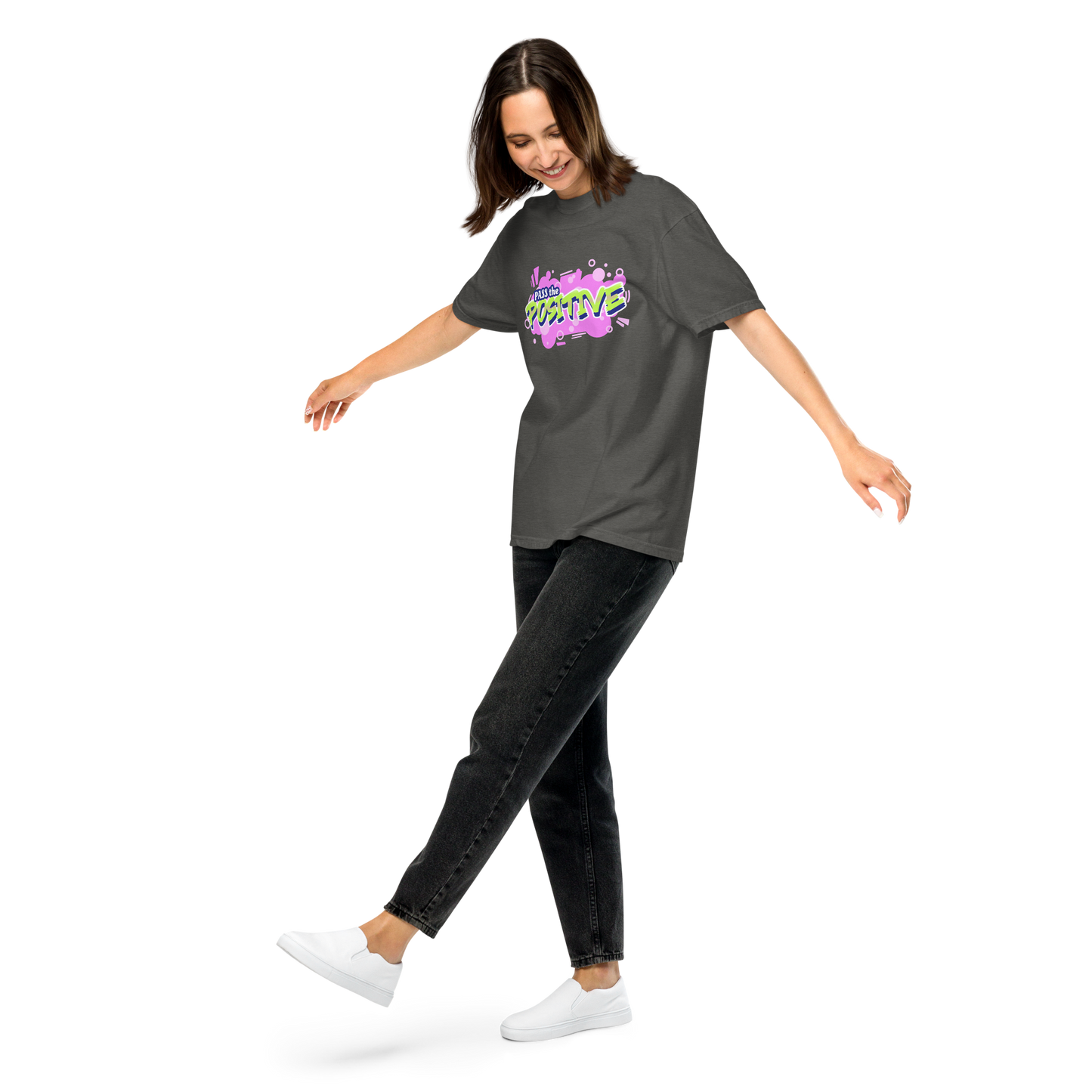 Funky Cloudburst Tee - Unisex Dyed - Pepper