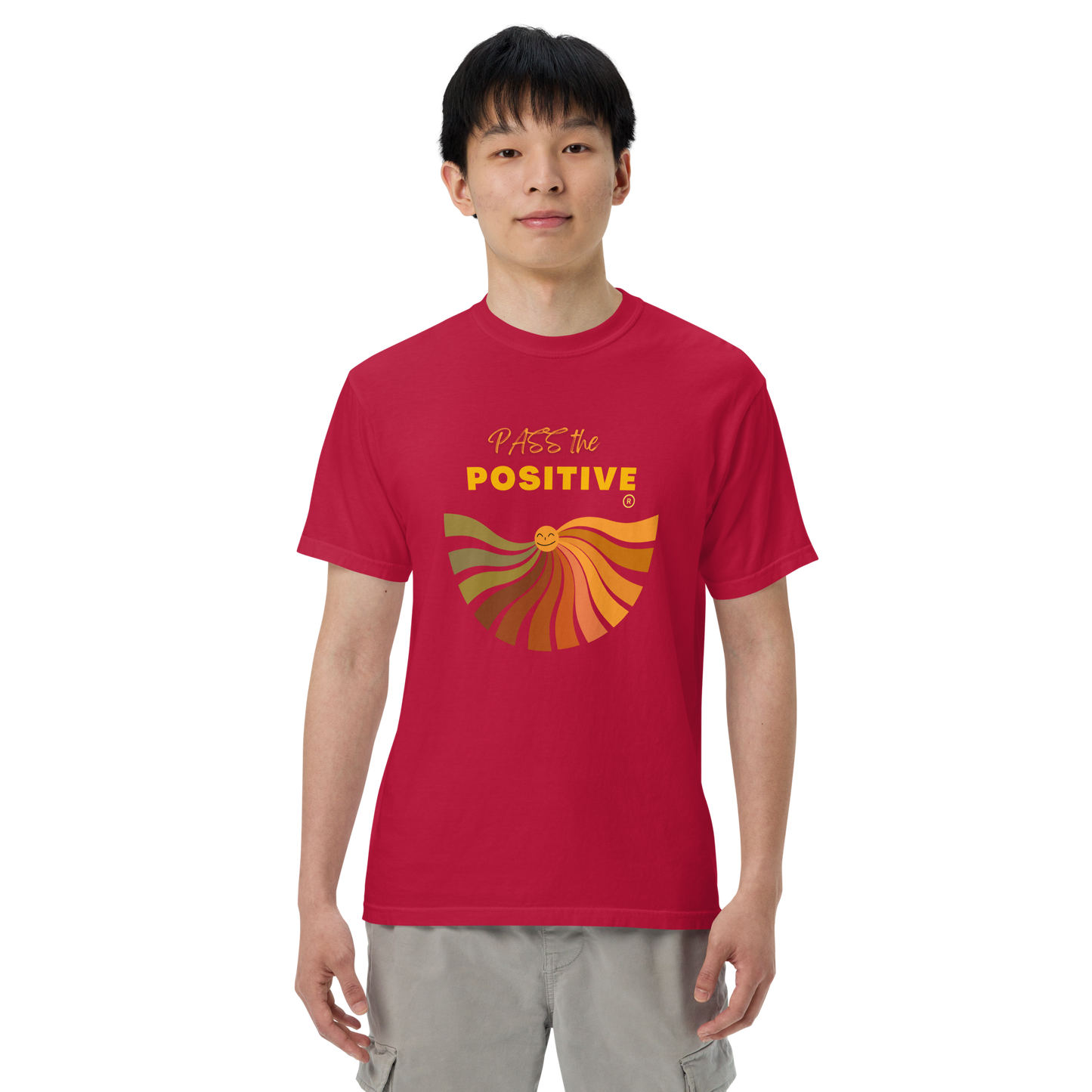 Radiant Sun T-Shirt - Unisex Dyed - Red