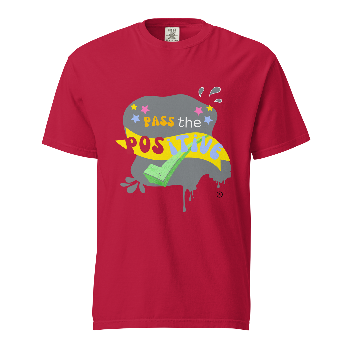 Phantom Stone T-Shirt - Unisex Garment Dyed - Red